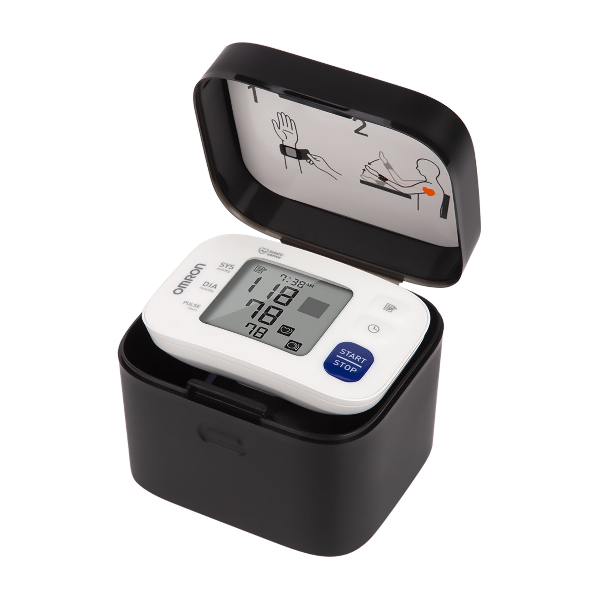 Omron 3 Series Digital Blood Pressure Wrist Unit, Automatic Inflation, Adult, Large Cuff (1 Unit)