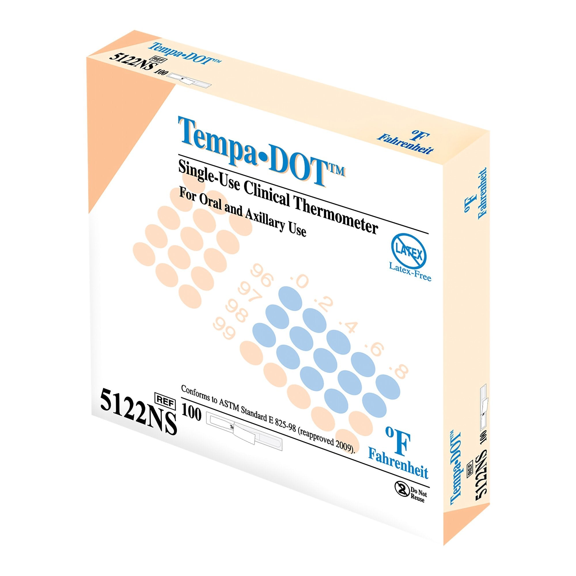 Tempa·DOT™ Disposable Oral Thermometer (100 Units)