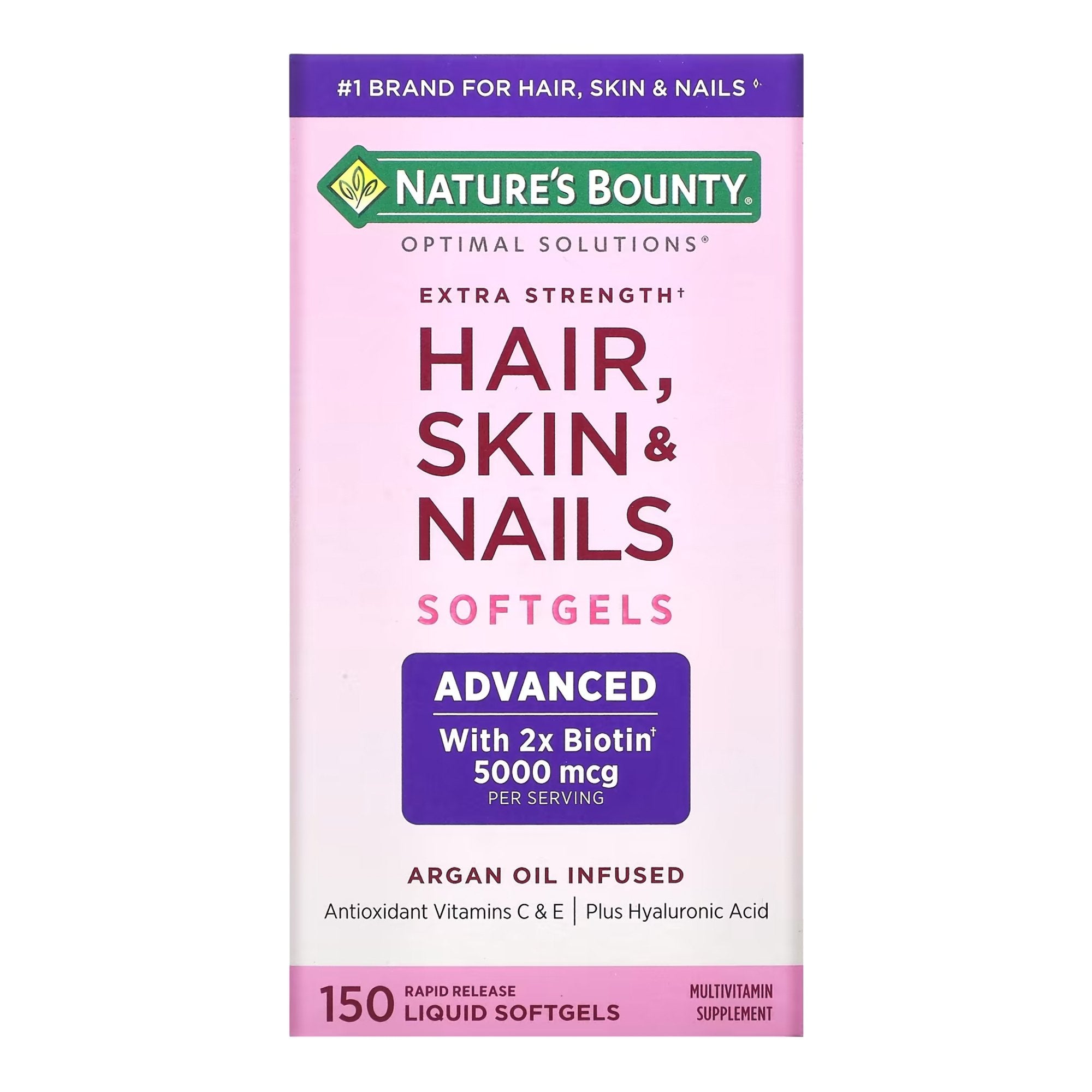 Skin / Hair Supplement Nature's Bounty® Softgel 150 per Bottle (1 Unit)