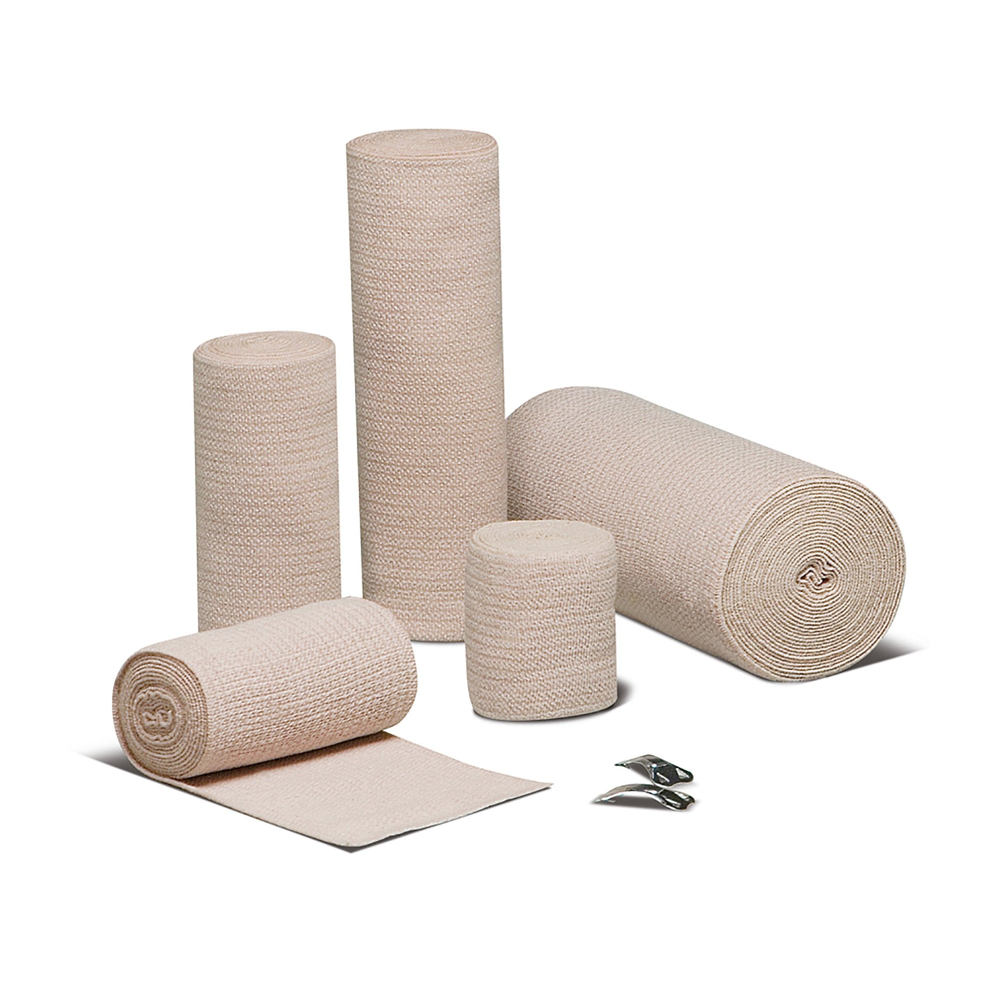 REB® LF Clip Detached Closure Elastic Bandage, 4 Inch x 5 Yard (10 Units)