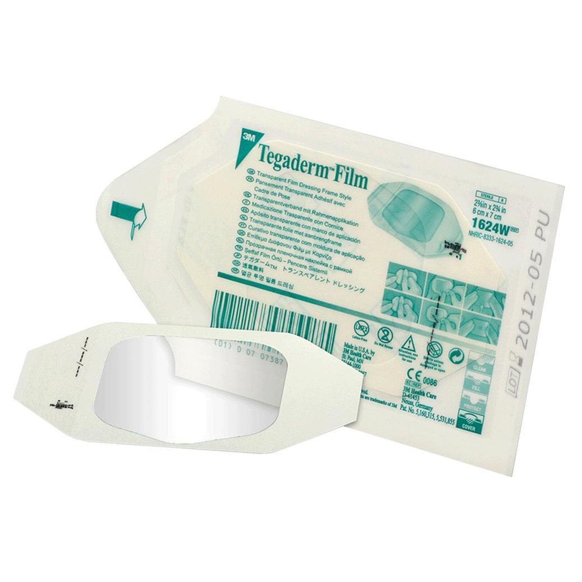 3M Tegaderm Transparent Film Dressing, Sterile, 2-3/8" x 2-3/4" - 400 Pack