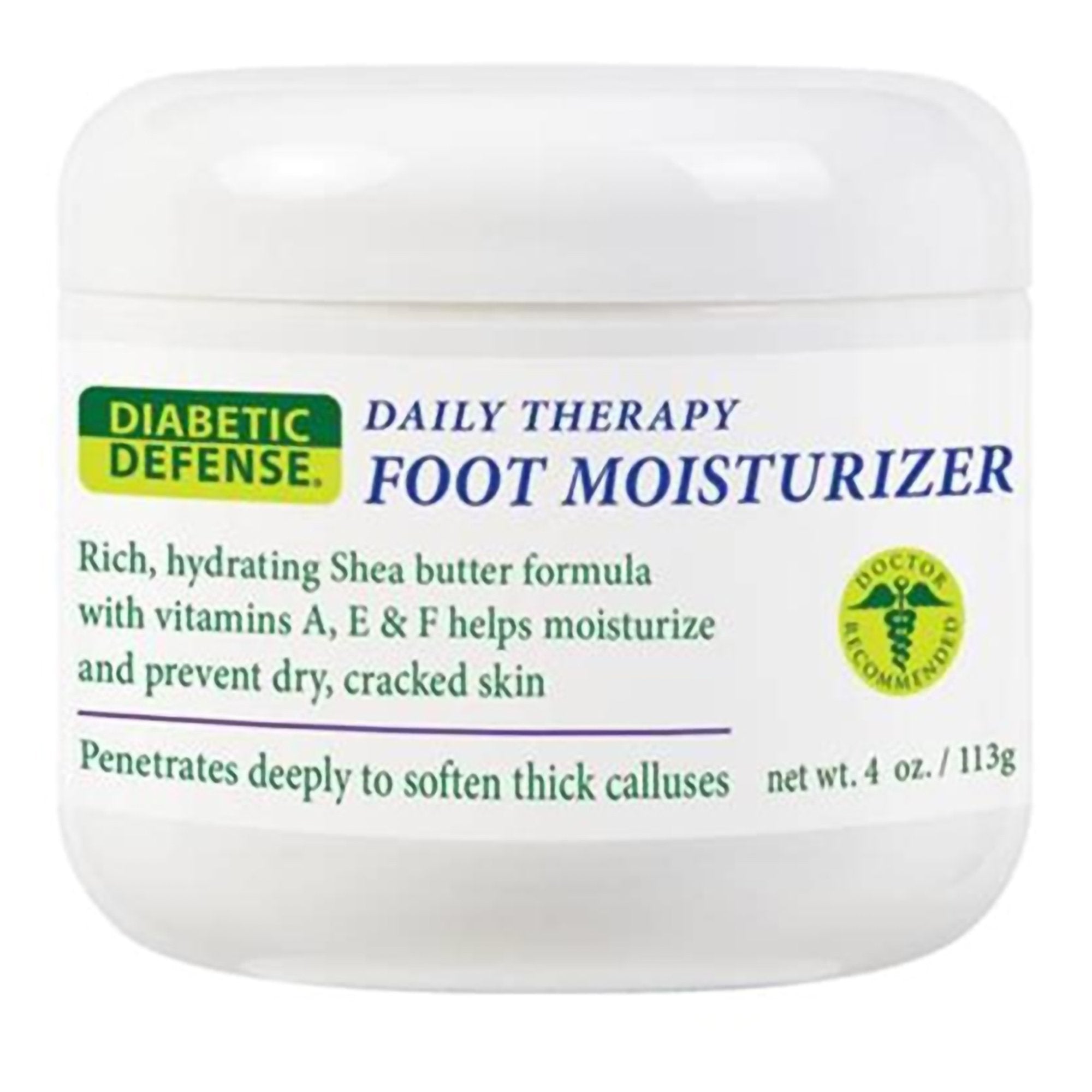 Foot Moisturizer Diabetic Defense® Daily Therapy 4 oz. Jar Scented Cream (1 Unit)