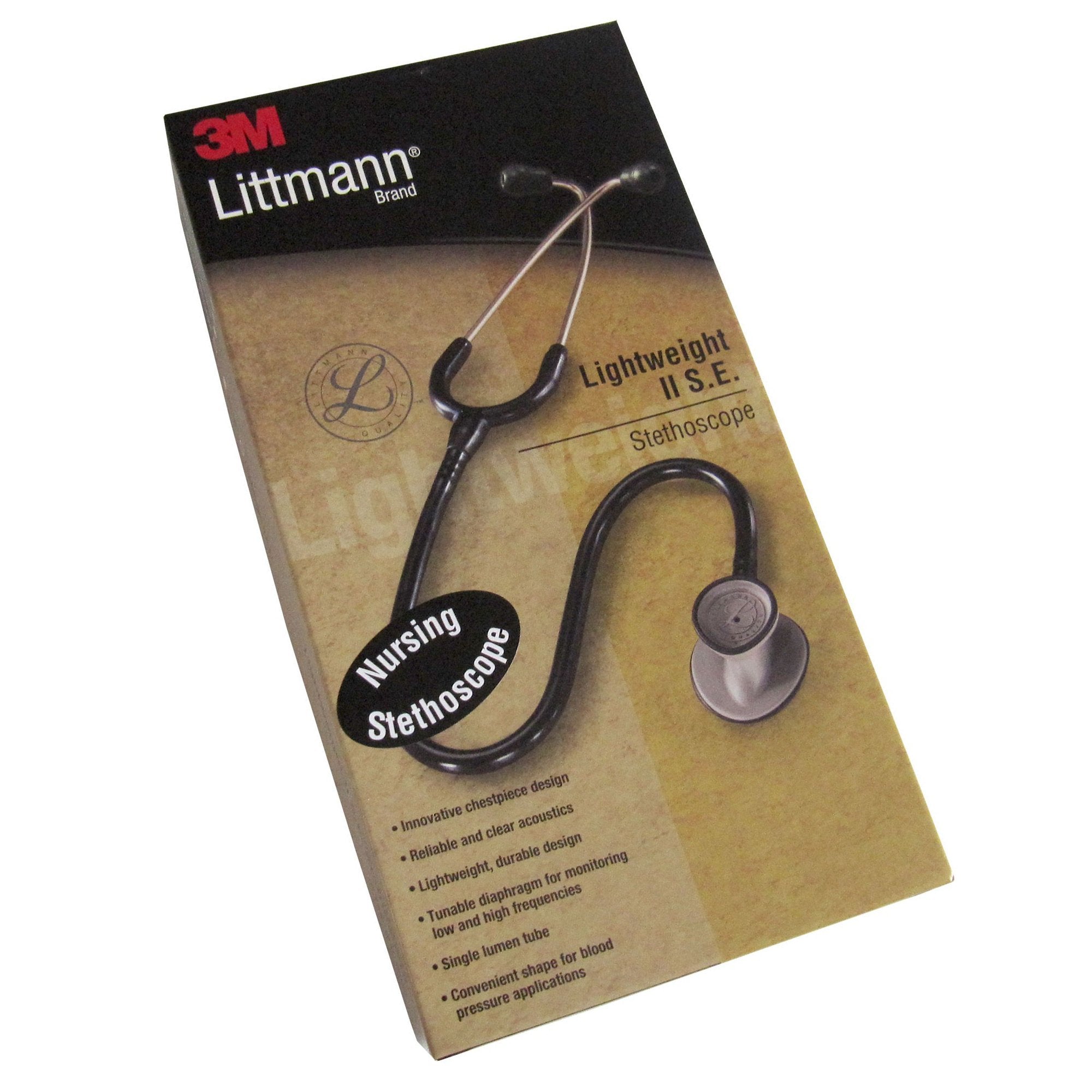 3M Littmann Lightweight II S.E. Stethoscope, Black, 28 Inch (1 Unit)