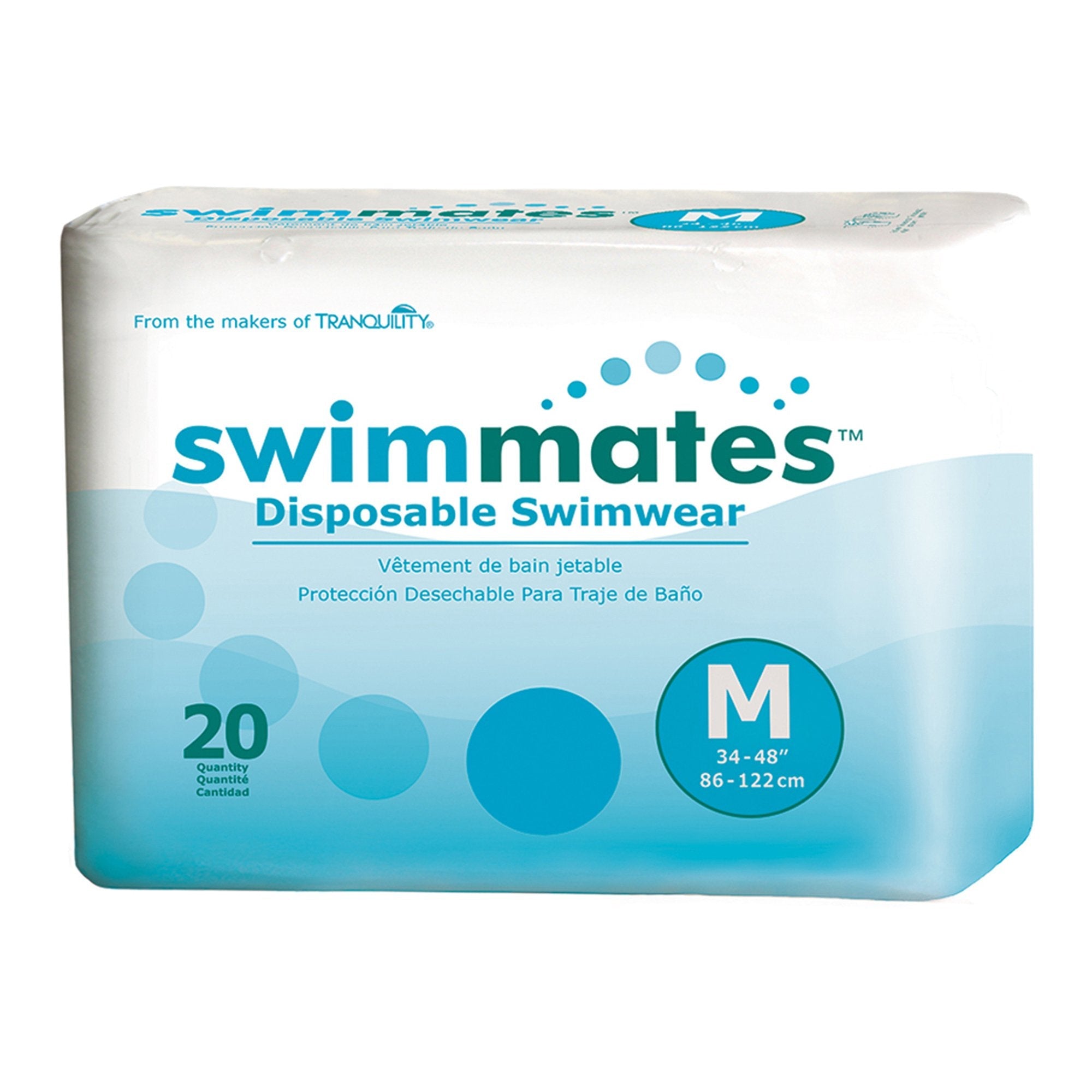 Swimmates™ Bowel Containment Swim Brief, Medium (80 Units)