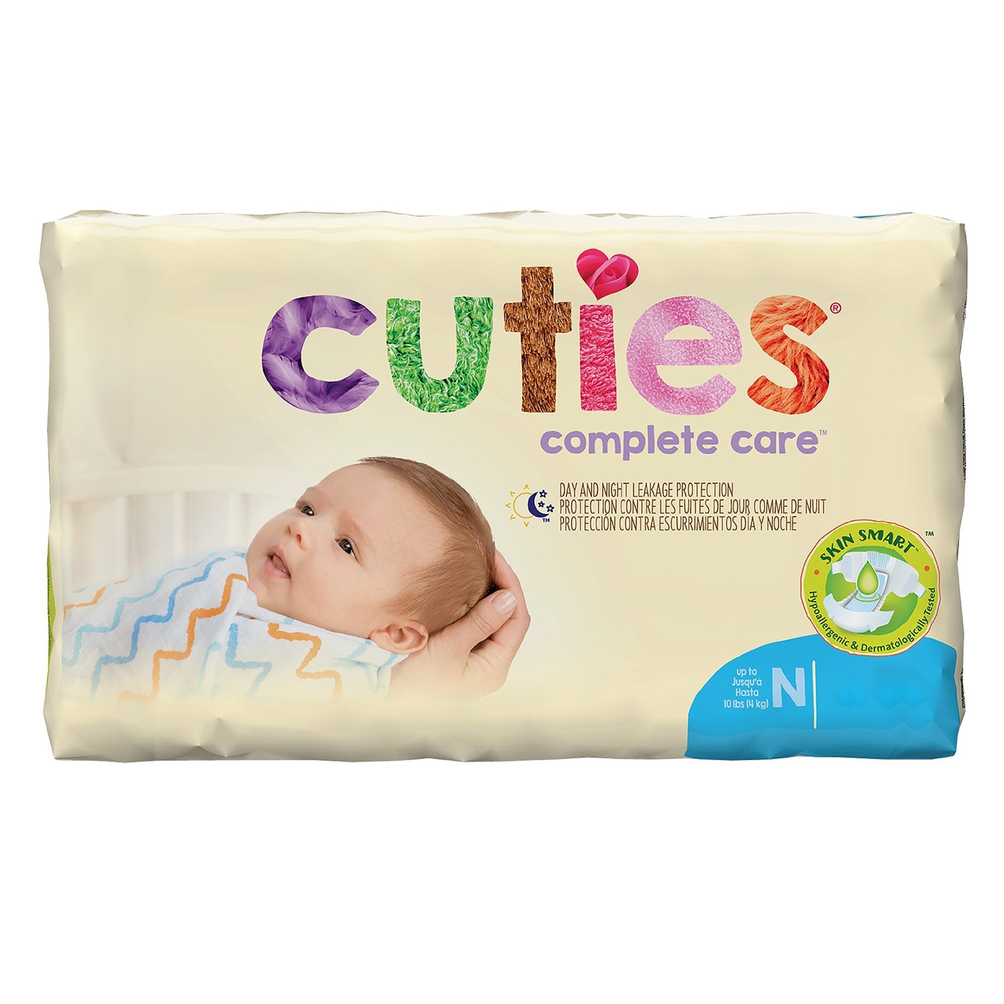 Cuties Complete Care Diapers, Newborn (200 Units)