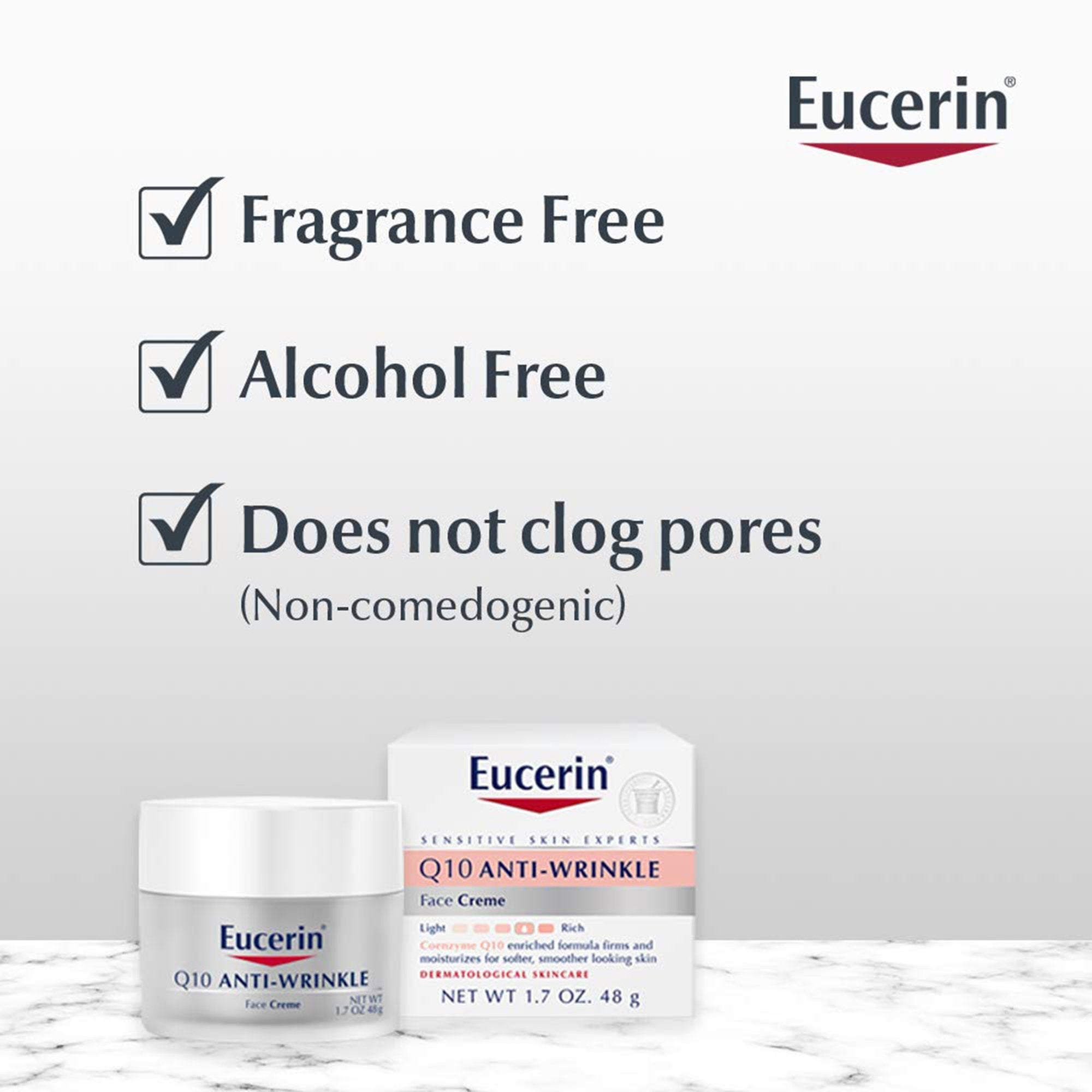 Eucerin® Q10 Anti-Wrinkle Sensitive Skin Face Cream, 1.7 oz. (1 Unit)