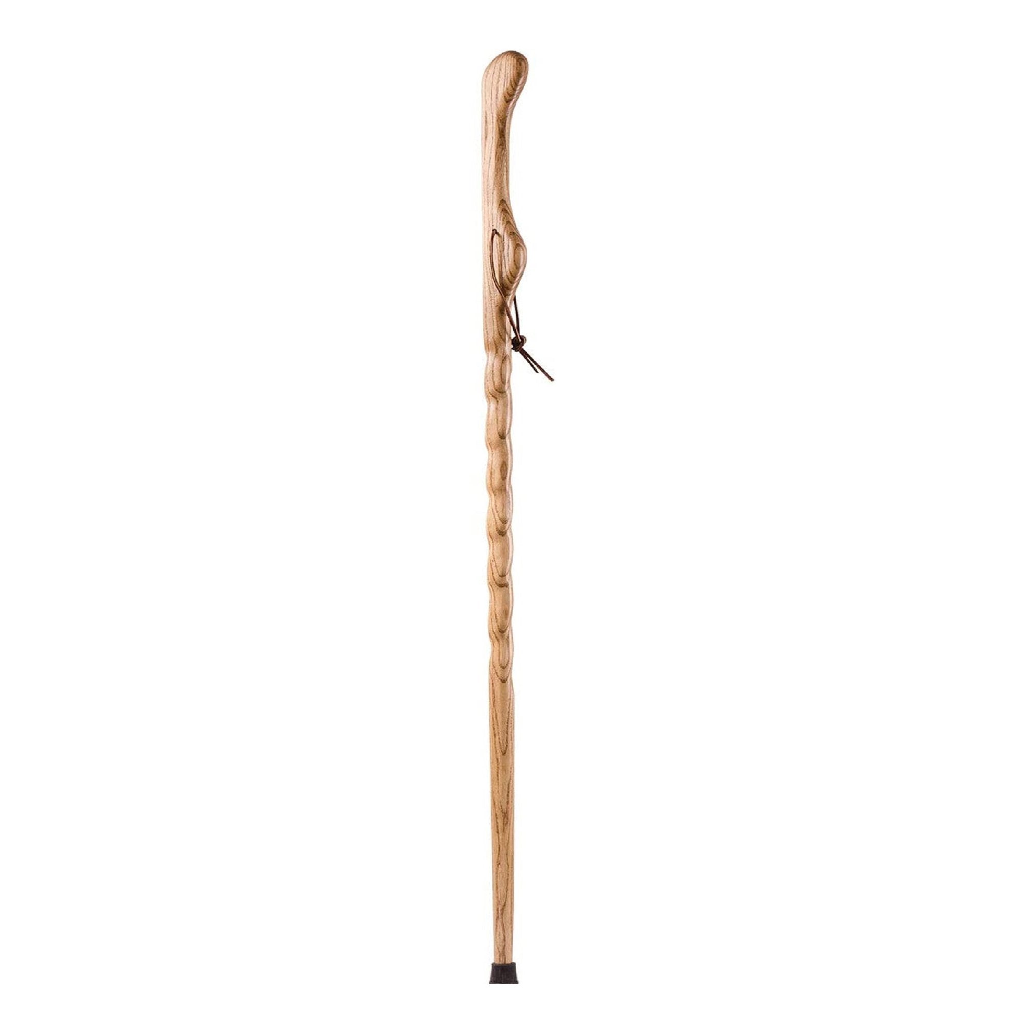 Brazos™ Twisted Oak Hitchhiker Handcrafted Walking Stick, 58-Inch, Tan (1 Unit)