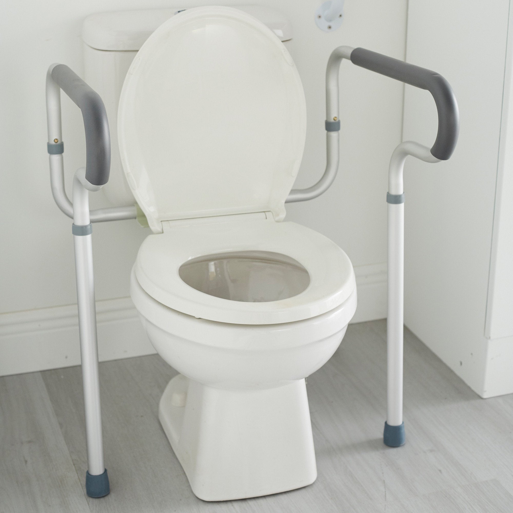 McKesson Toilet Safety Rail, Gray Aluminum (1 Unit)
