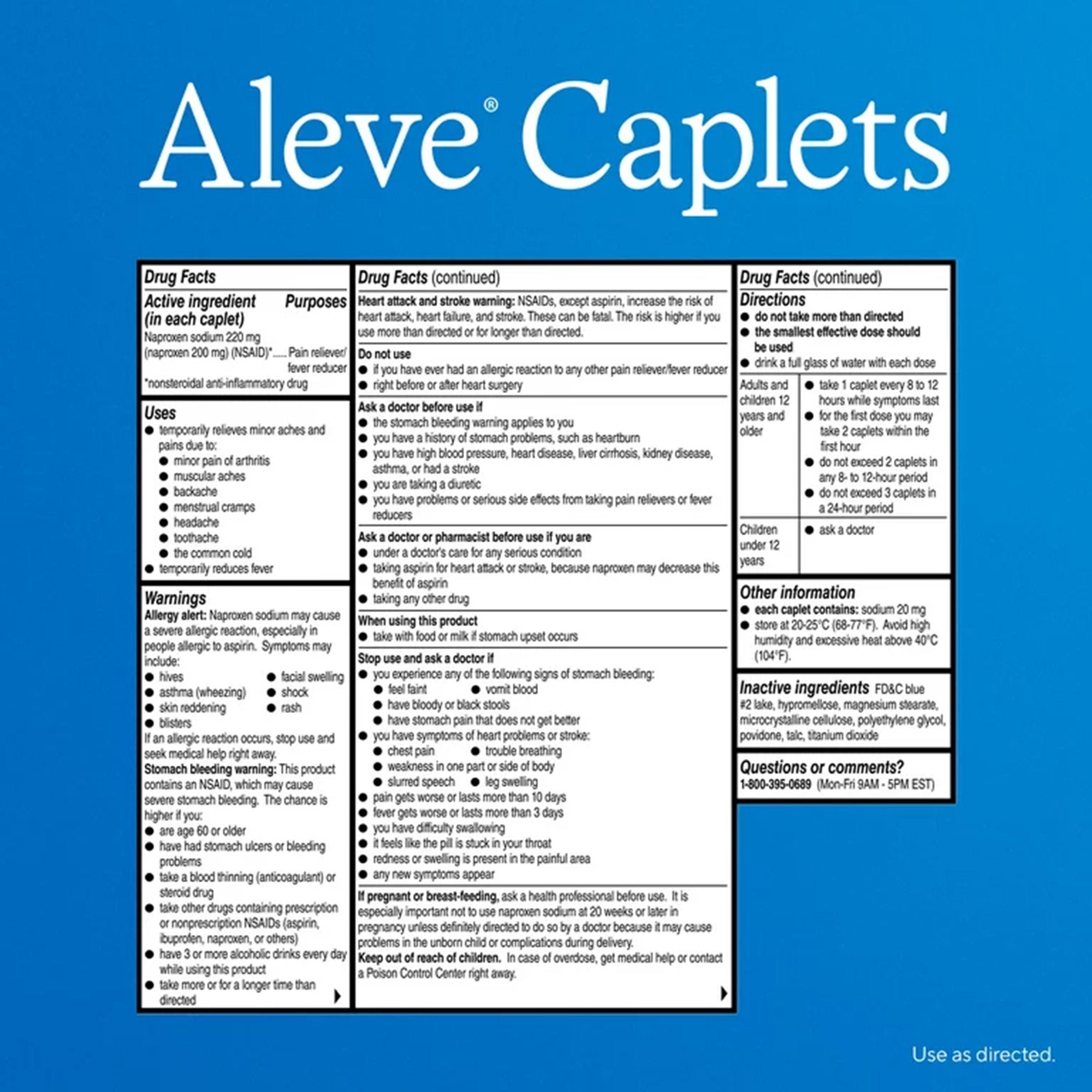 Aleve® Naproxen Sodium Caplets (1 Unit)