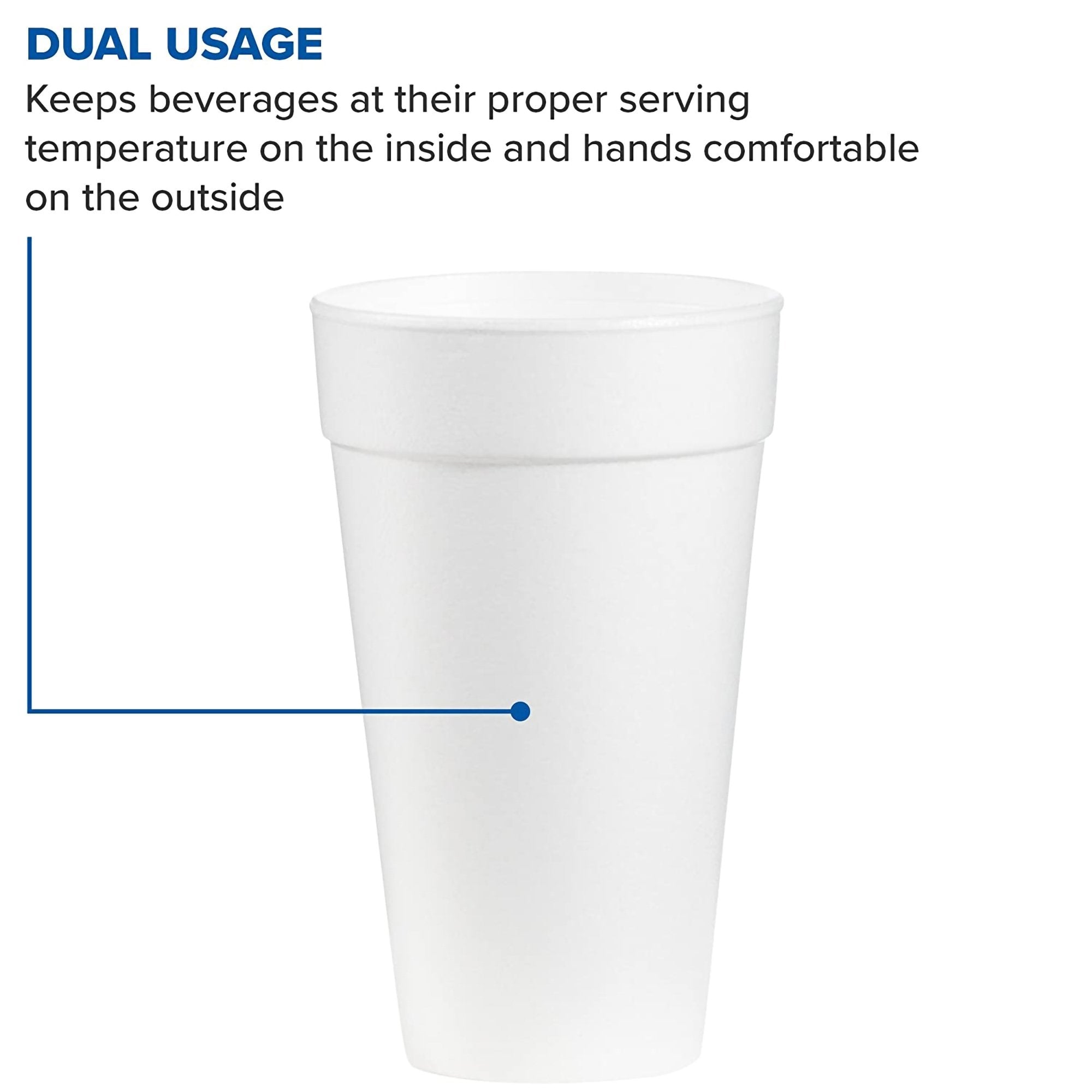 WinCup® Styrofoam Drinking Cup, 24 ounce (300 Units)