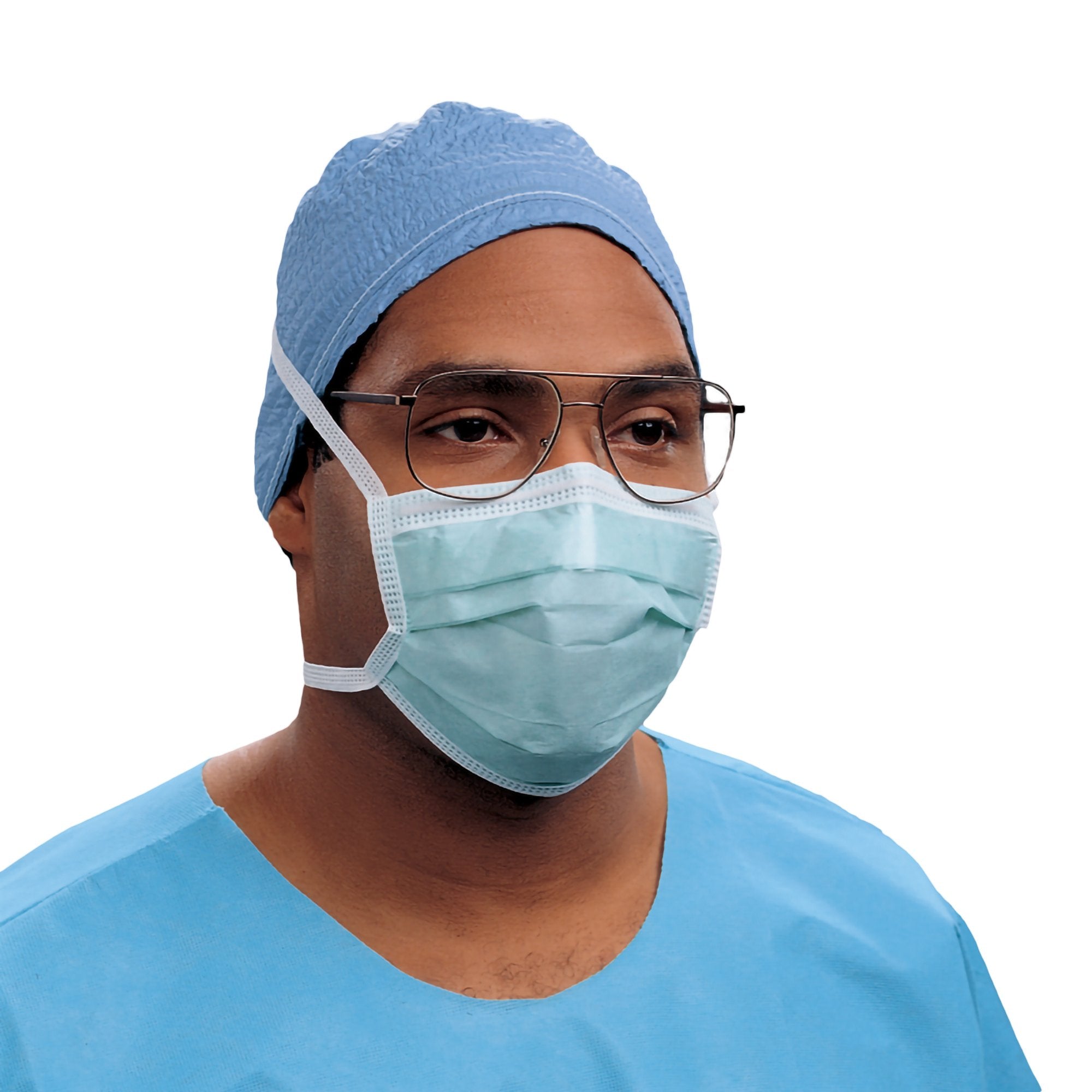 Halyard Anti-Fog Surgical Mask, Green (300 Units)