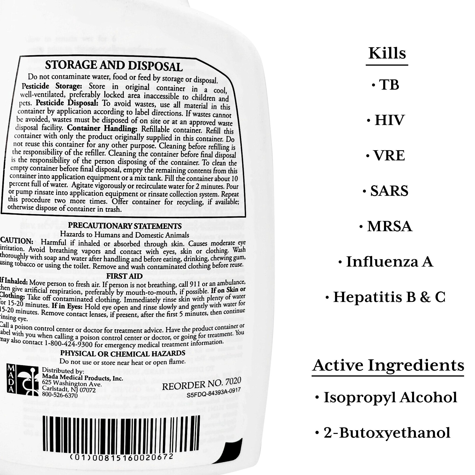 MadaCide FD Germicidal Solution (12 Units)