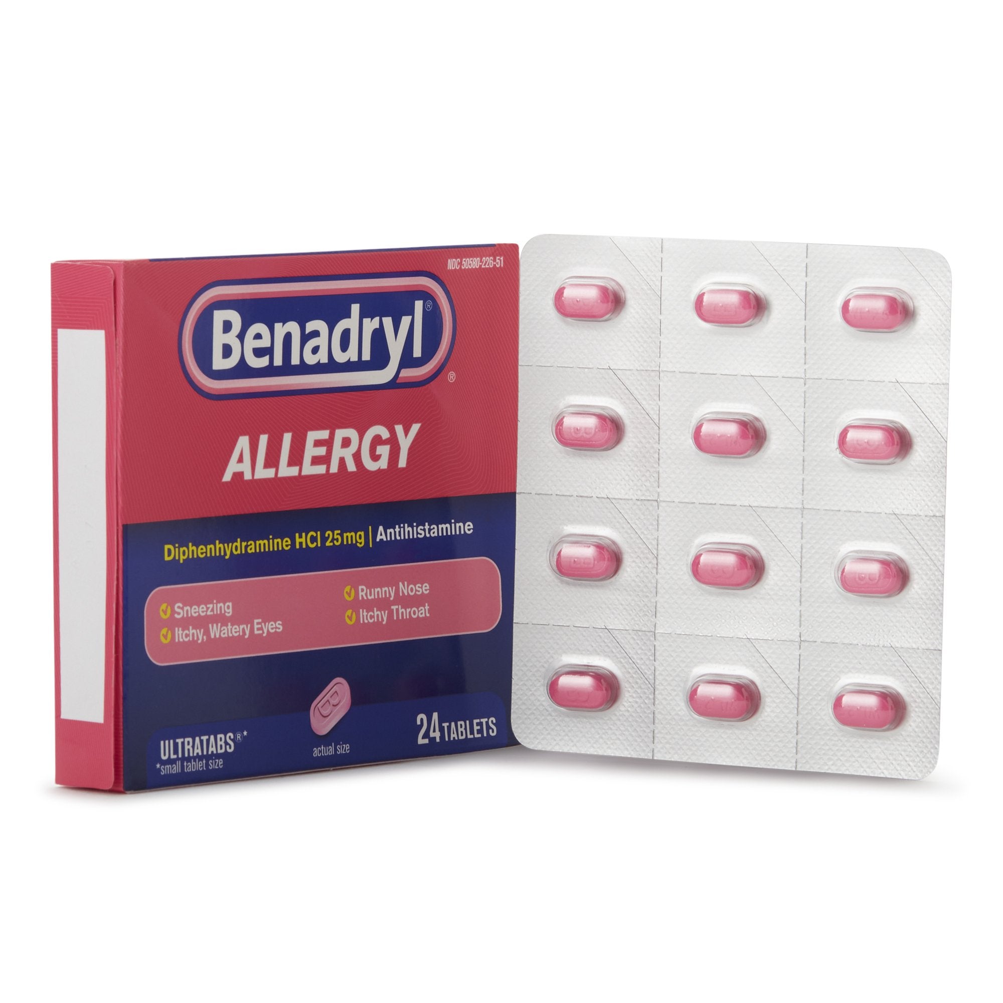 Benadryl® Diphenhydramine Allergy Relief (24 Units)