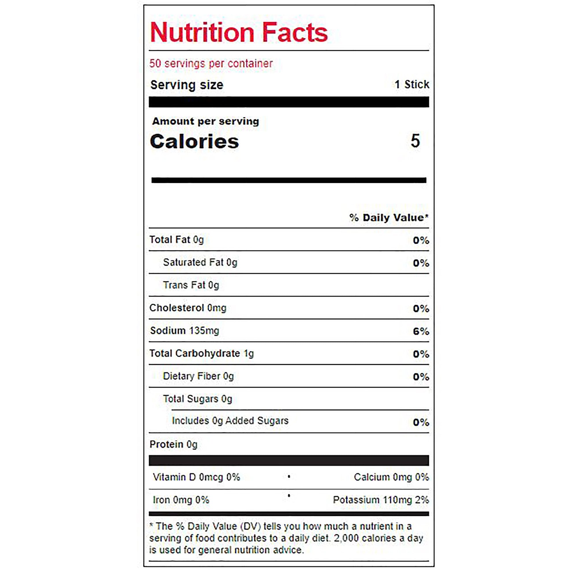 Sqwincher® Quik Stik® Zero Mixed Berry Electrolyte Replenishment Drink Mix (50 Units)