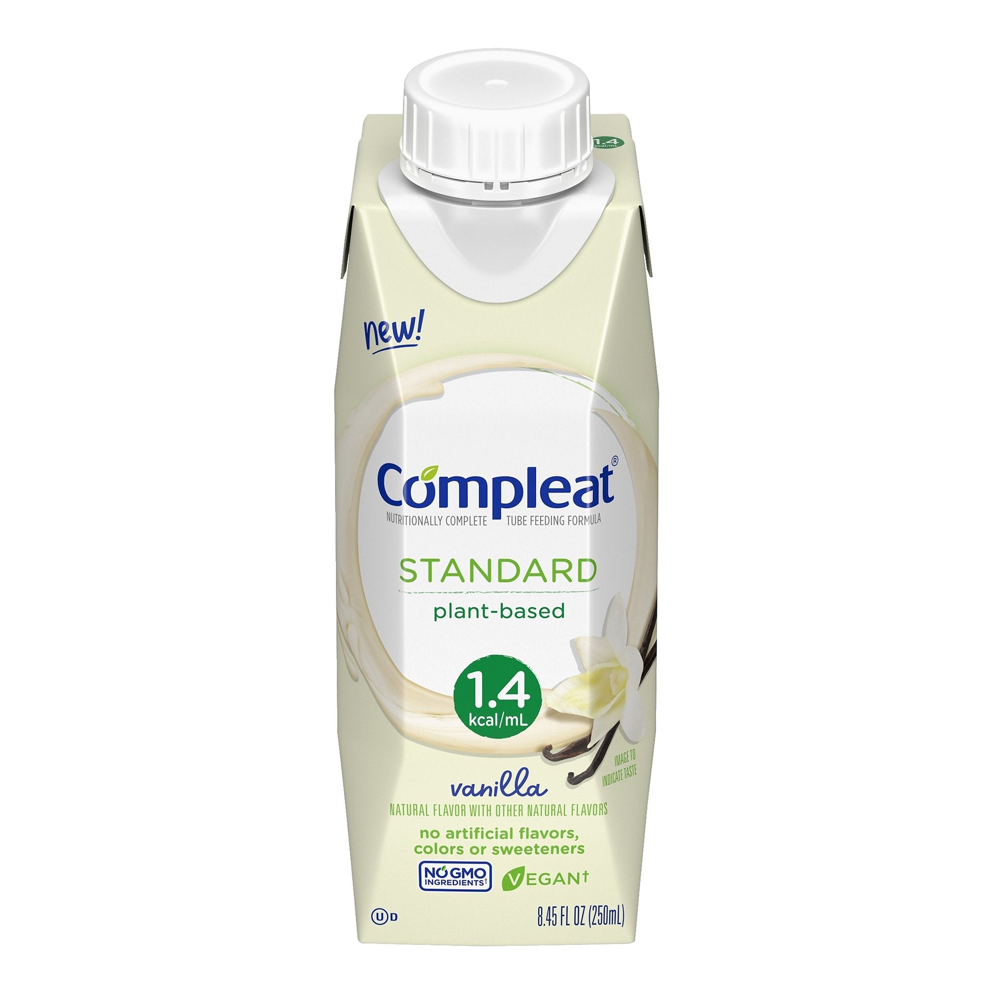 Compleat® Standard 1.4 Plant-Based Tube Feeding Formula, Vanilla, 8.45oz - 24 Pack