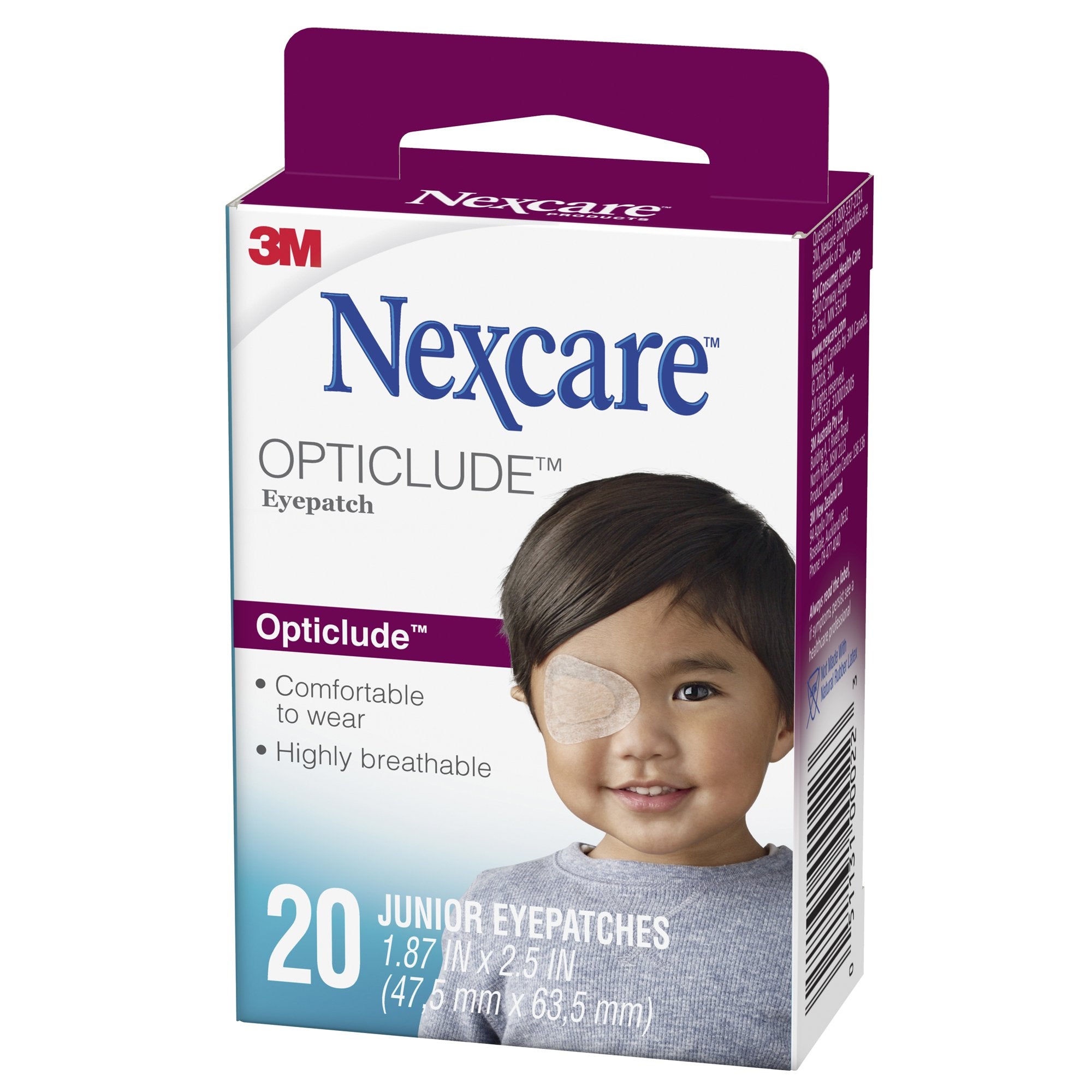 Nexcare™ Opticlude™ Orthoptic Eye Patch, 47.5 x 63.5 Millimeter (20 Units)