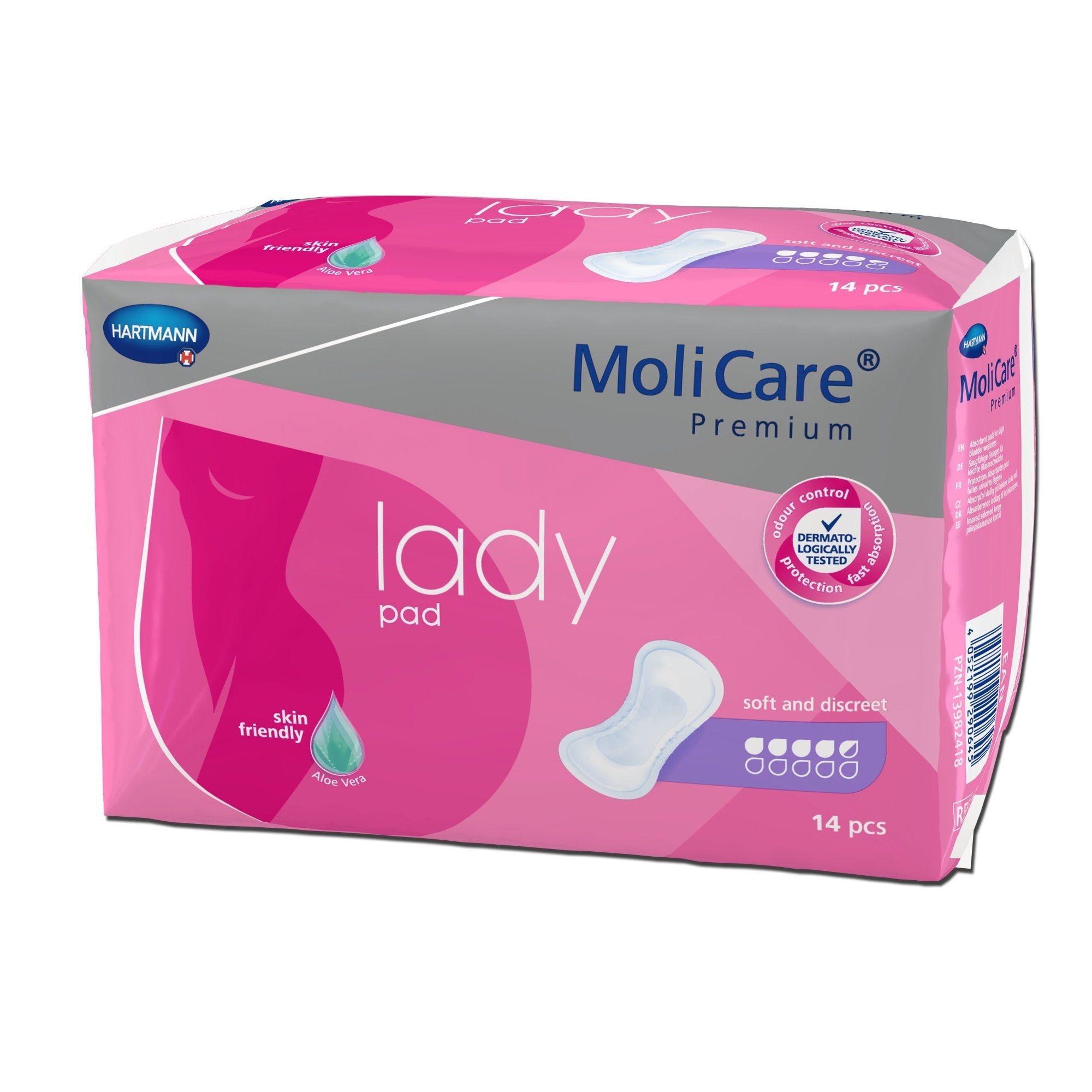 MoliCare Premium Bladder Control Pads, 14-Pack, Moderate Absorbency (14 Units)