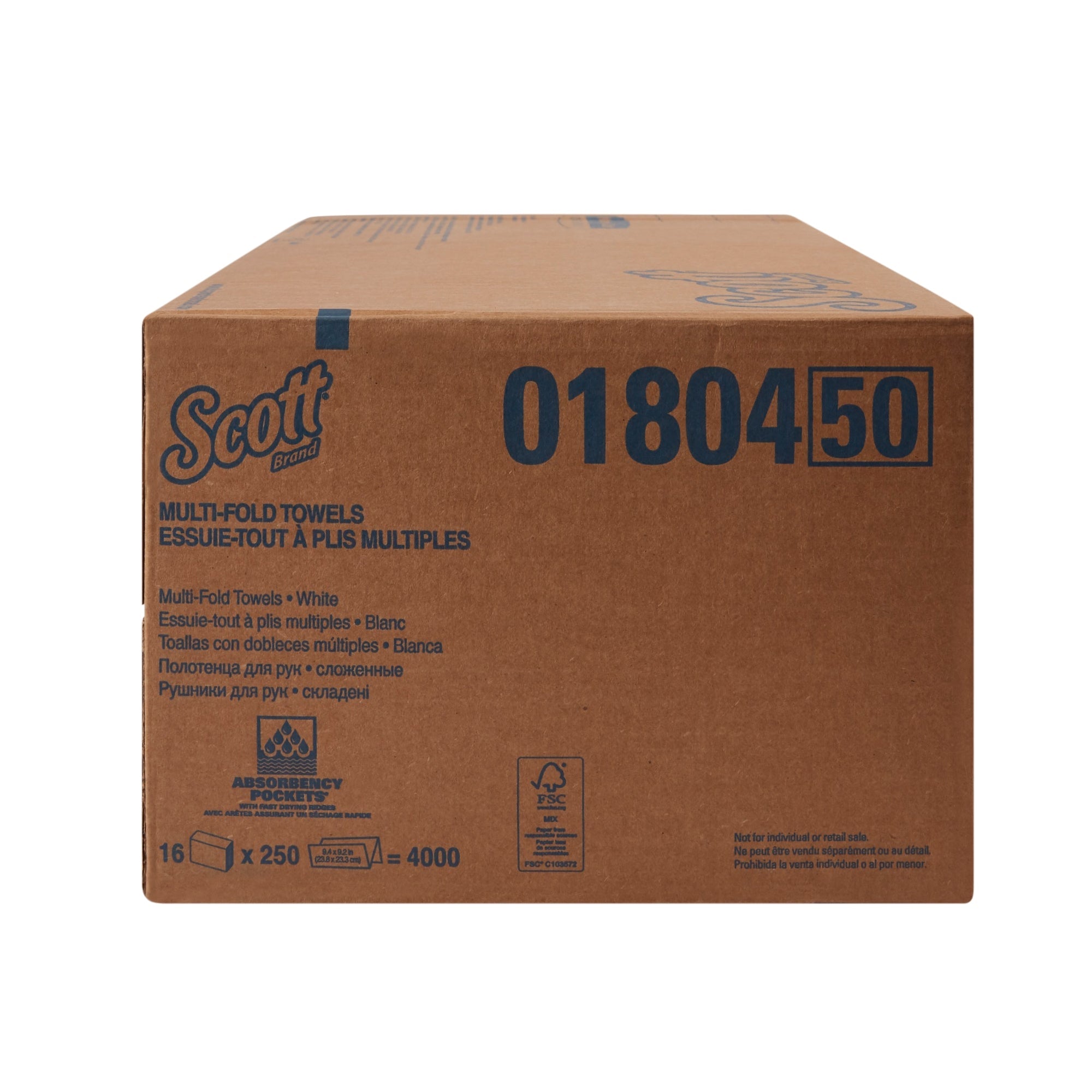 Scott® Essential Multi-Fold Paper Towels, Eco-Friendly, 250-Pack