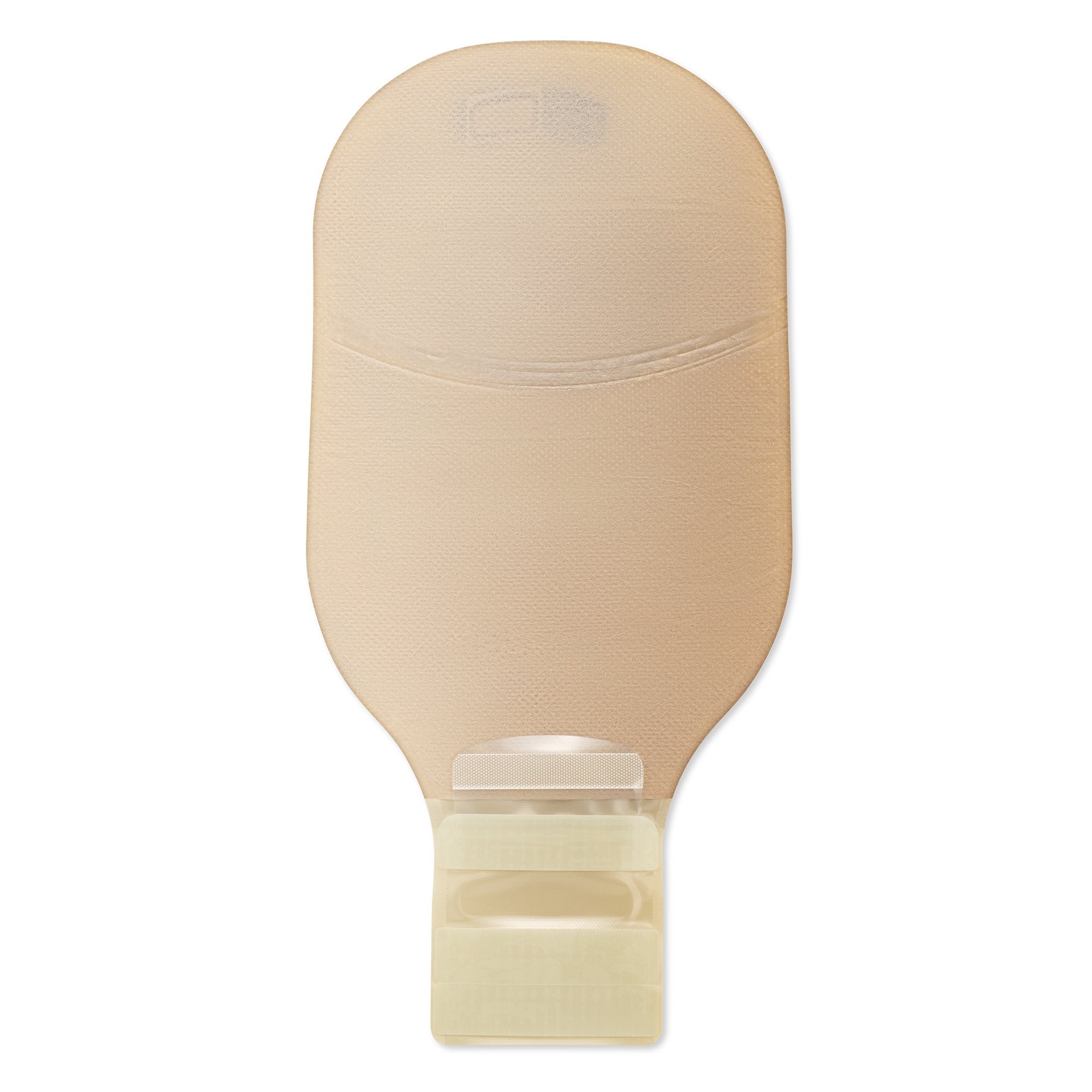 One-Piece Drainable Beige Ostomy Pouch, 12 Inch Length, 1-9/16 Inch Stoma (10 Units)