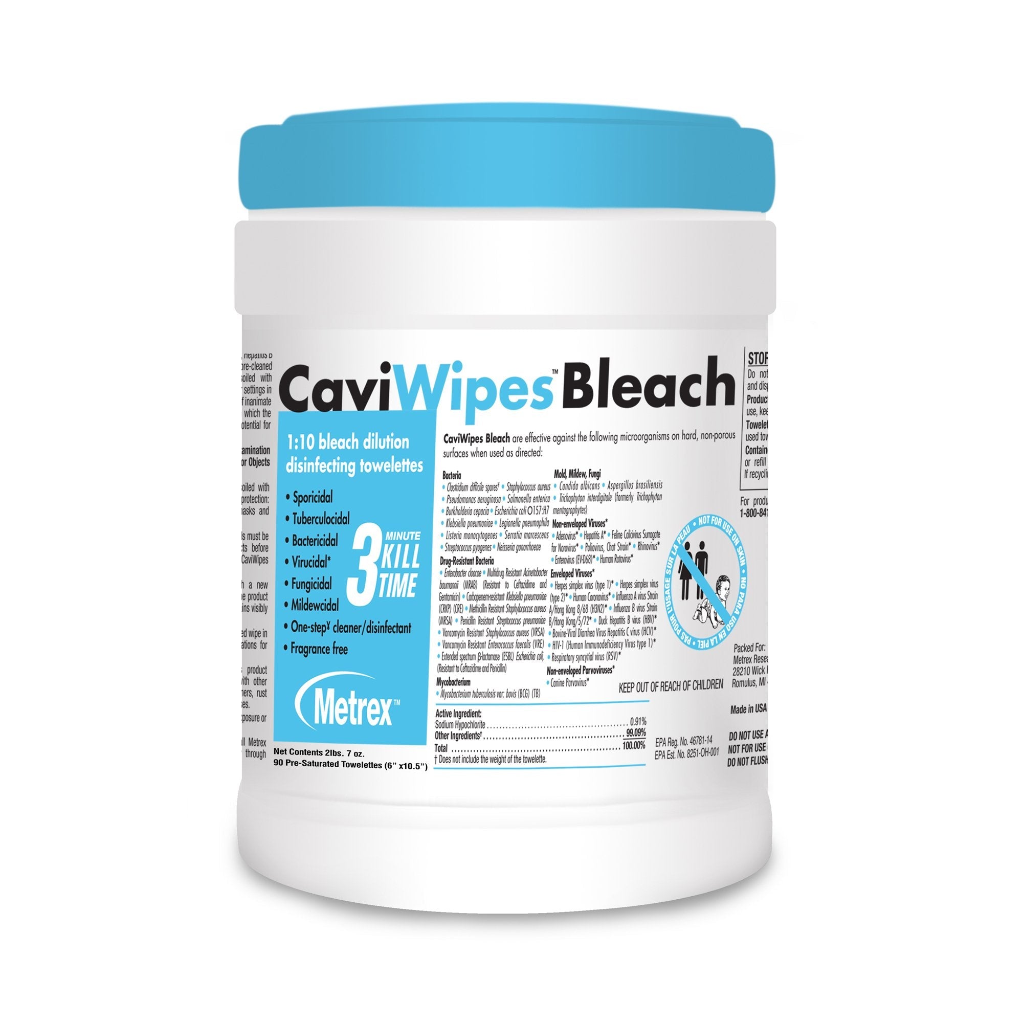 CaviWipes® Bleach Wipes (1 Unit)