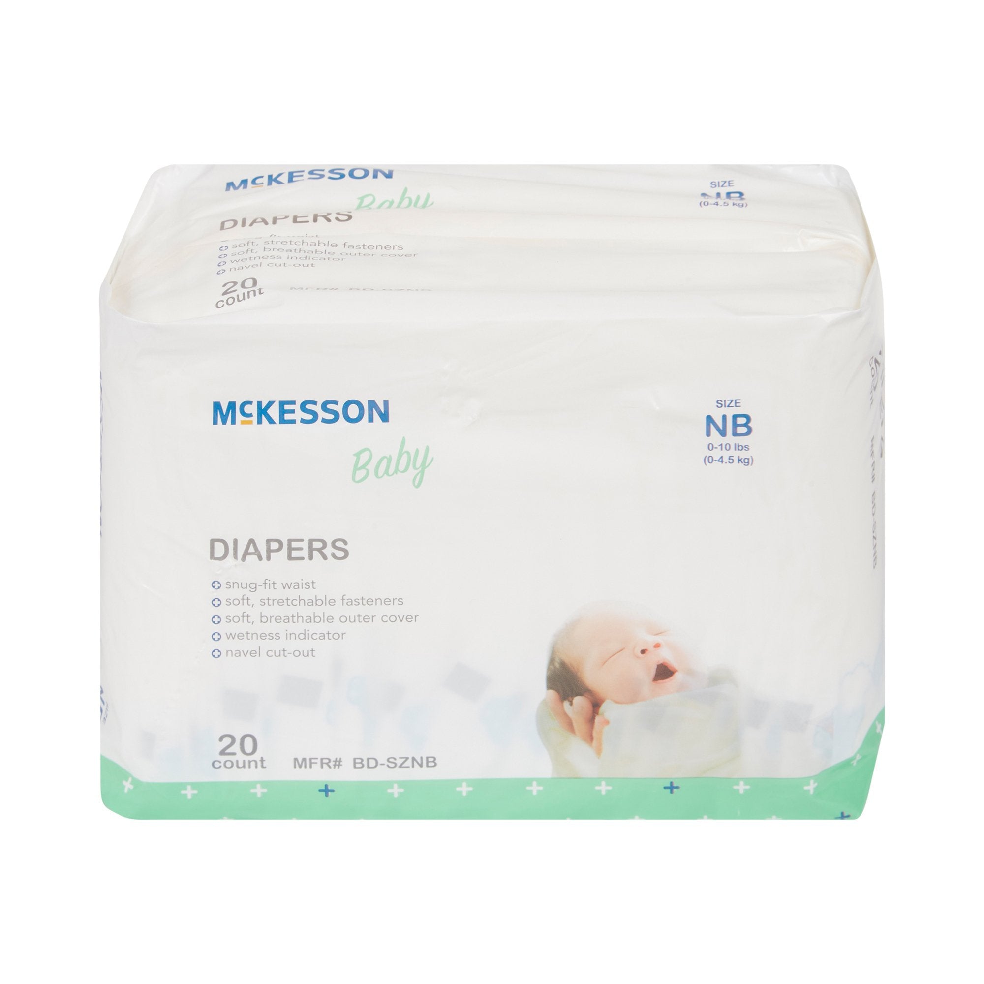 McKesson Baby Diapers, Newborn (20 Units)