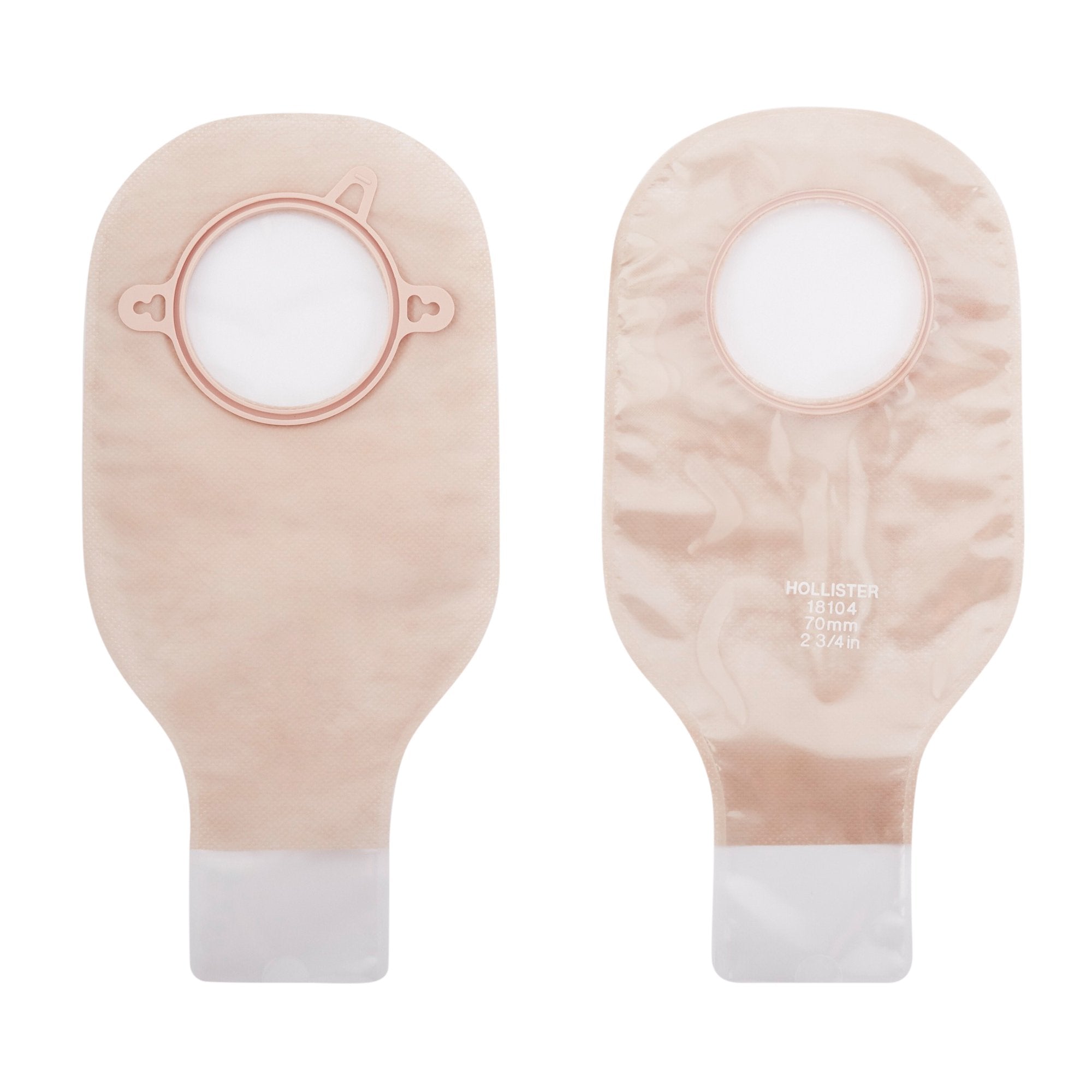 New Image™ Drainable Transparent Colostomy Pouch, 12 Inch Length, 2¾ Inch Flange (10 Units)