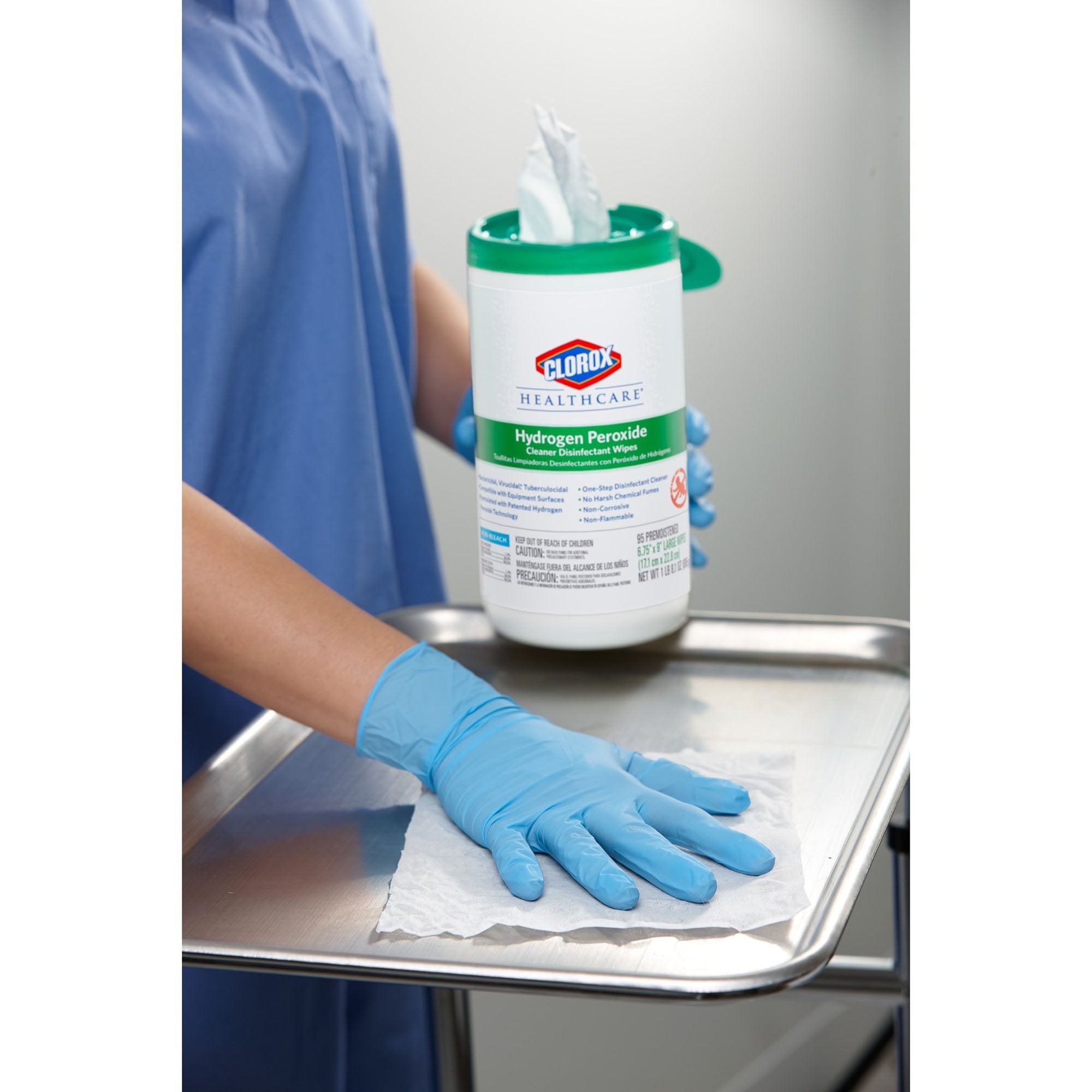 Clorox Healthcare® Hydrogen Peroxide Cleaner Disinfectant Wipes (2 Units)