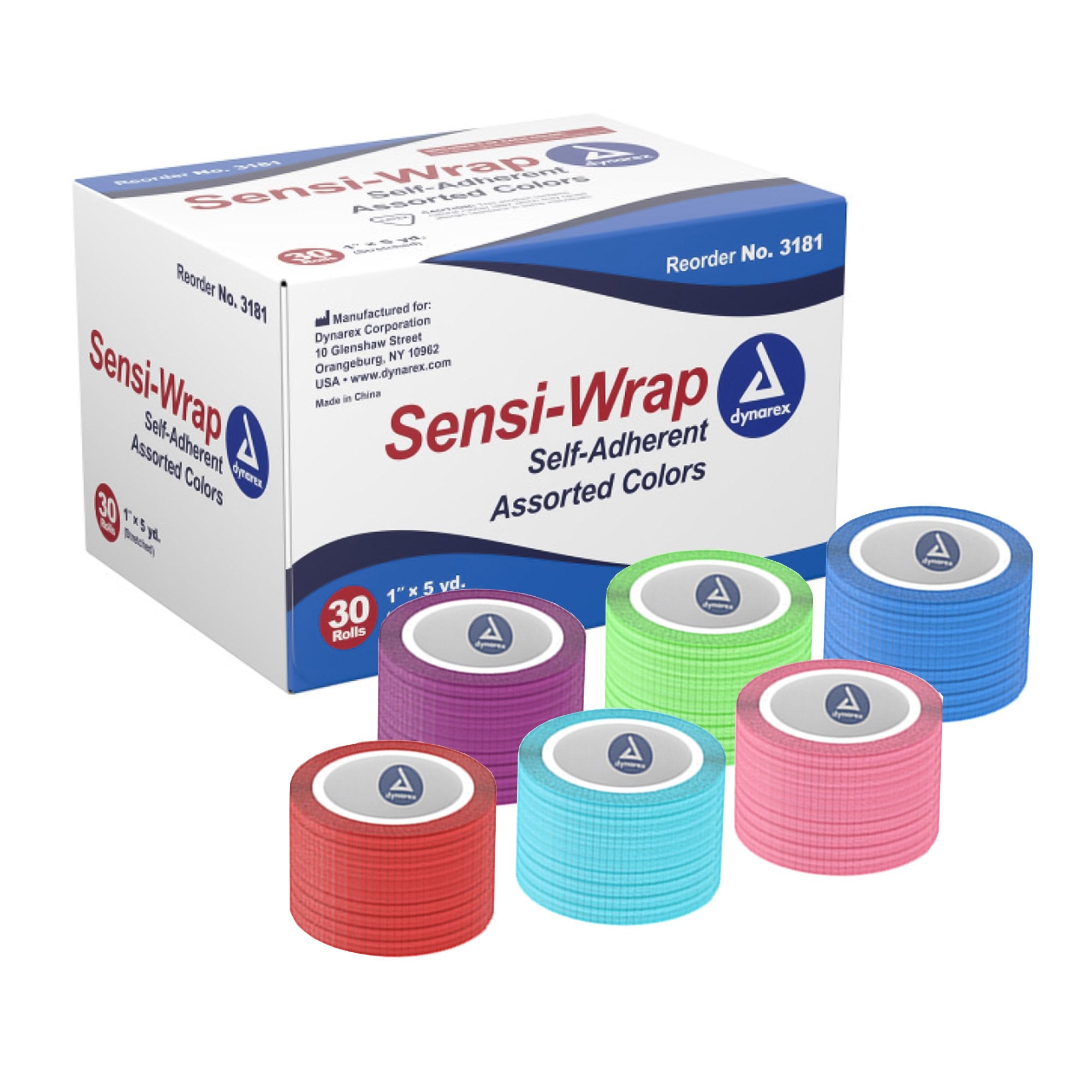 Sensi-Wrap Self-adherent Closure Cohesive Bandage, 1 Inch x 5 Yard (1 Unit)