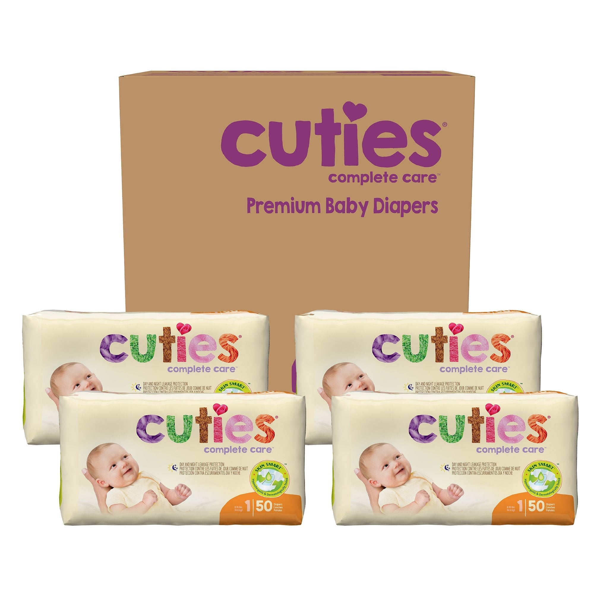 Cuties® Premium Diaper, Size 1 (4 Units)