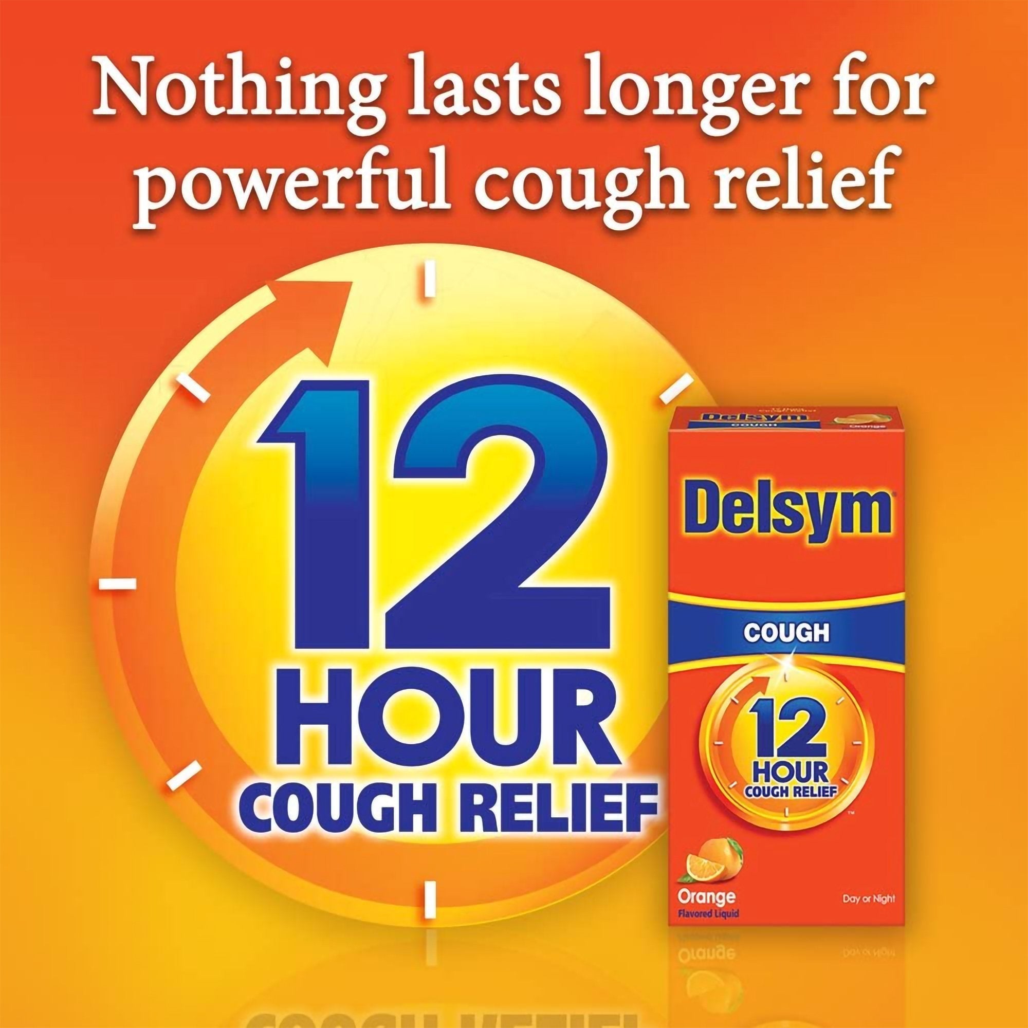 Delsym® 12 Hour Cough Relief, Orange Flavor (1 Unit)