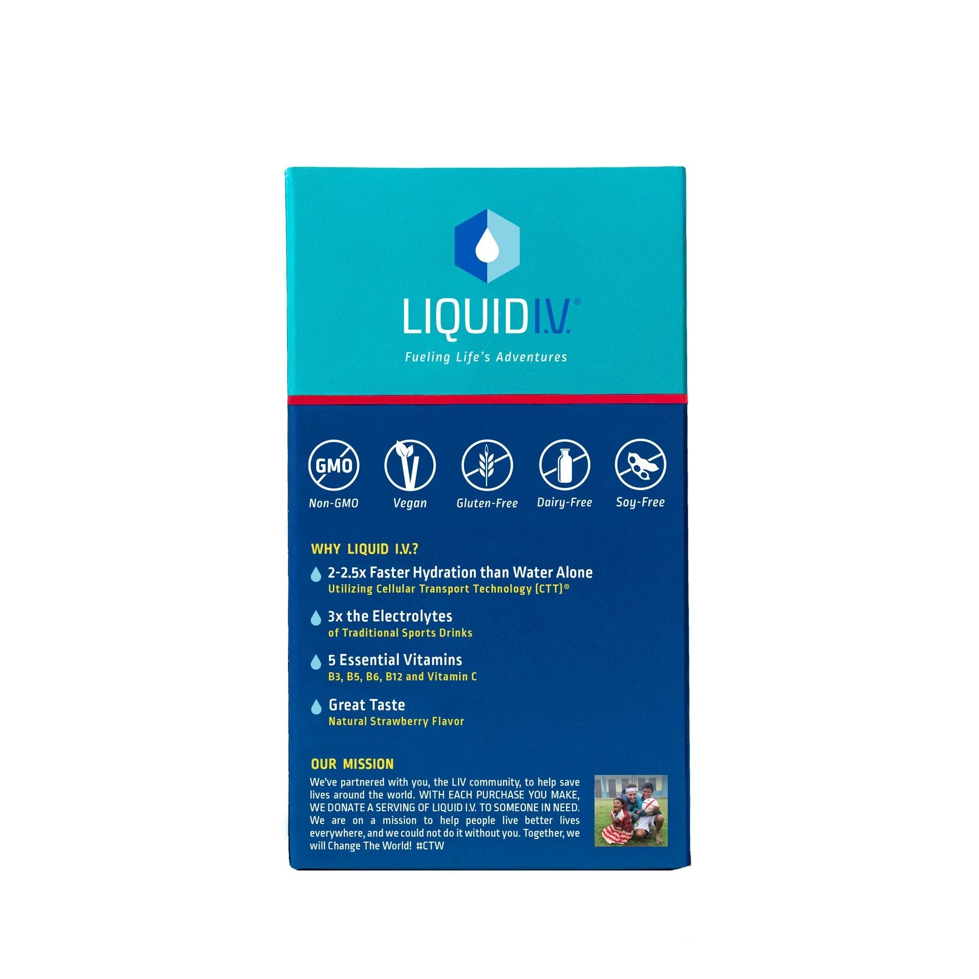 Liquid I.V.® Hydration Multiplier Electrolyte Drink Mix Stick Packs Lemon Lime (72 Units)