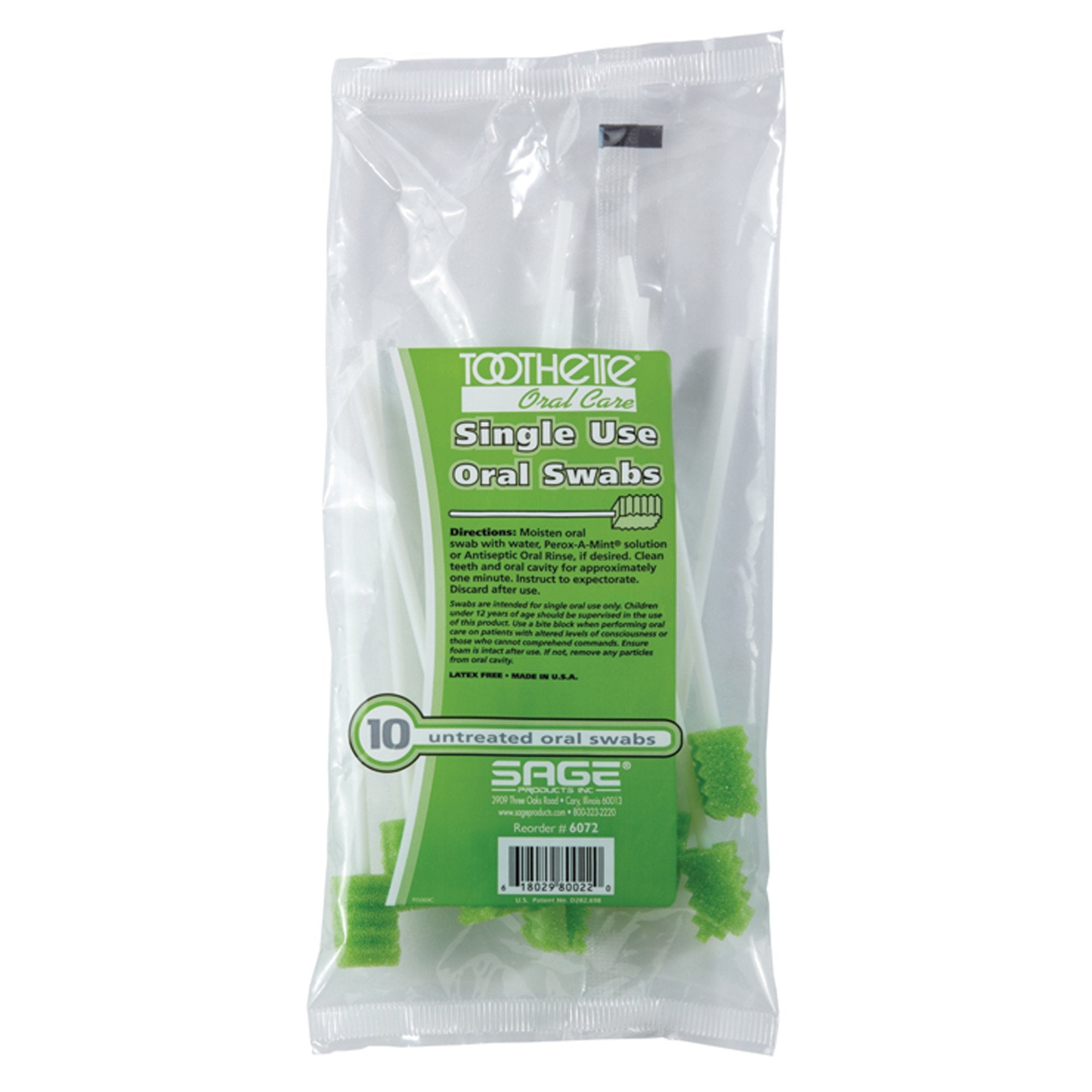 Toothette® Plus Swabs, Untreated (10 Units)