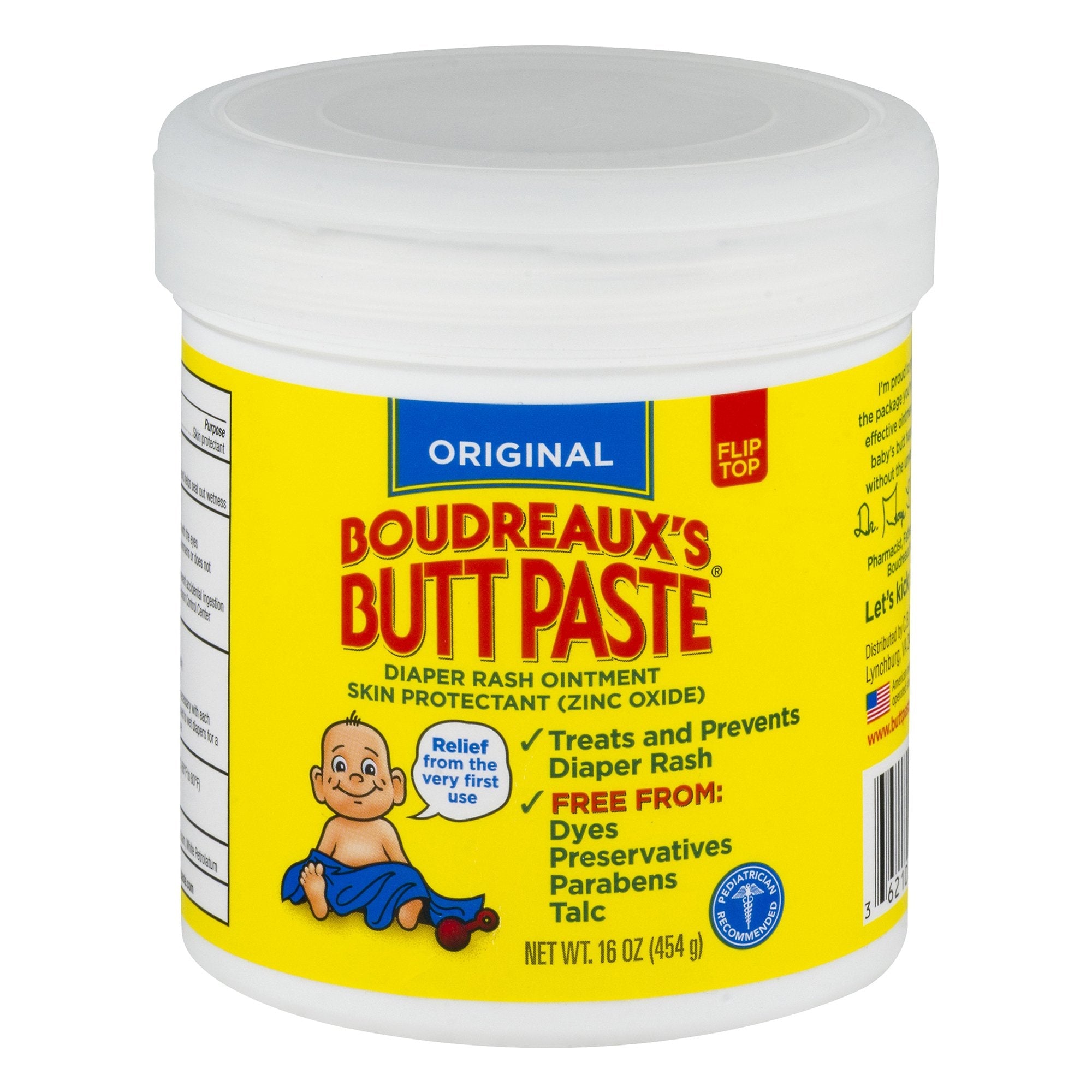 Boudreaux's Butt Paste® Diaper Rash Treatment 16 oz. Jar (1 Unit)