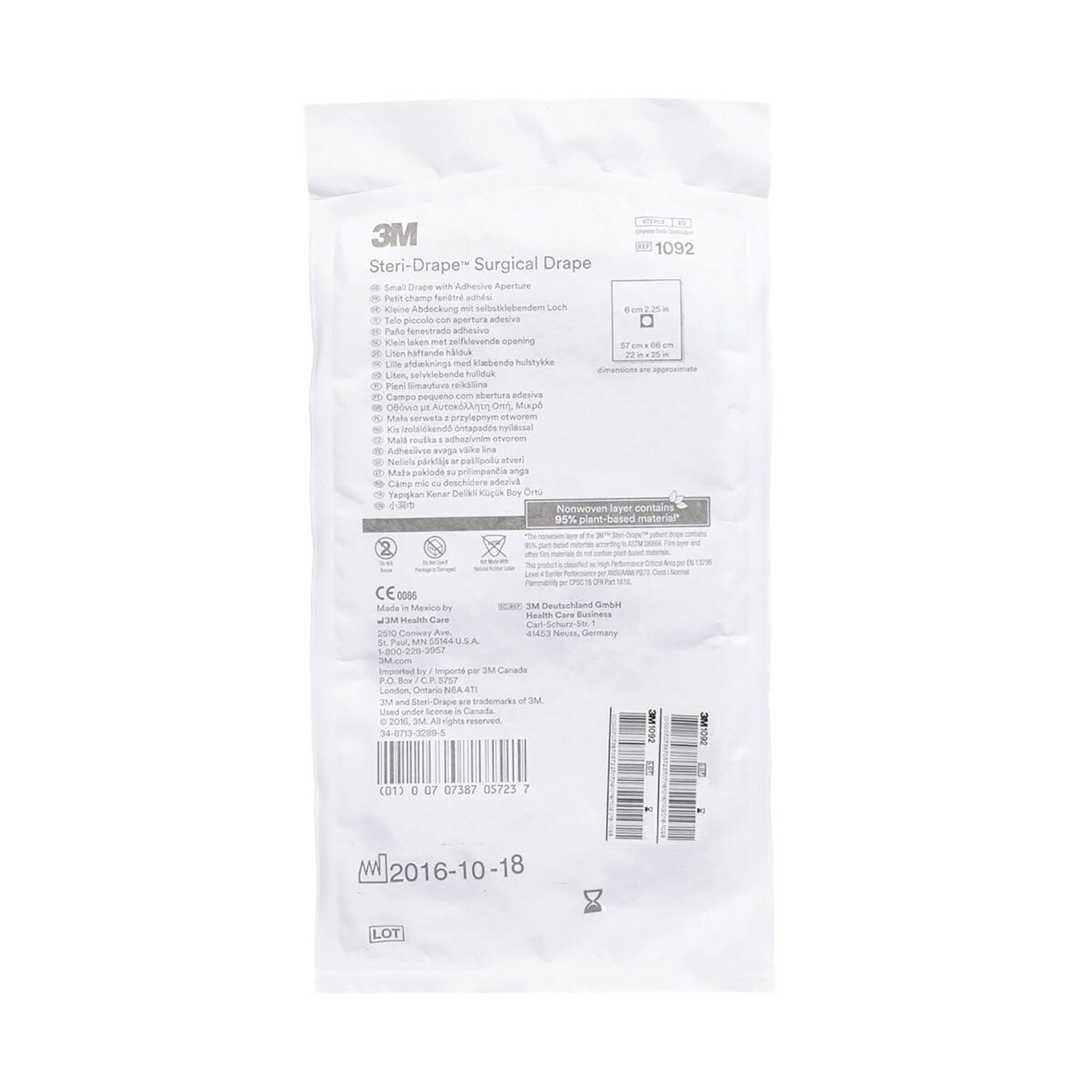 3M™ Steri-Drape™ Sterile Small Surgical Drape, 22 x 25 Inch (25 Units)