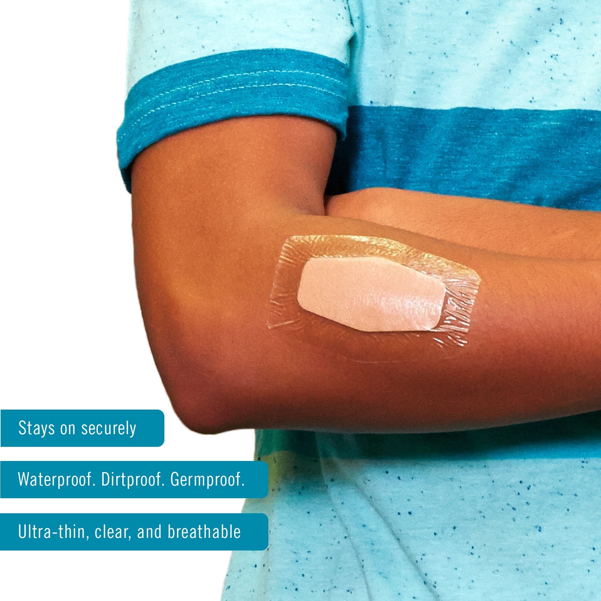 Nexcare™ Waterproof Knee / Elbow Sheer Adhesive Strip, 2-3/8 x 3½ Inch (8 Units)