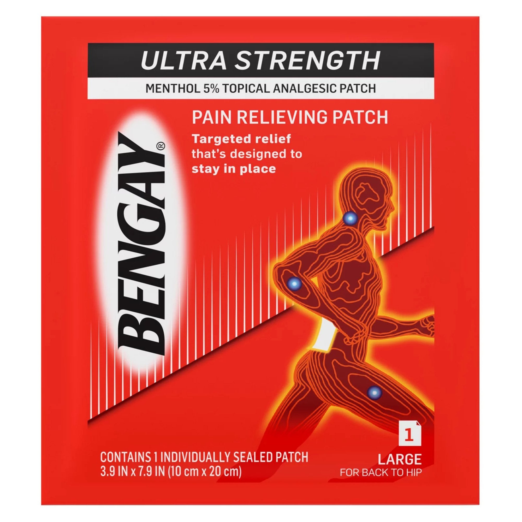 Bengay® Pain Relieving Patch Ultra Strength, Large Size (36 Units)