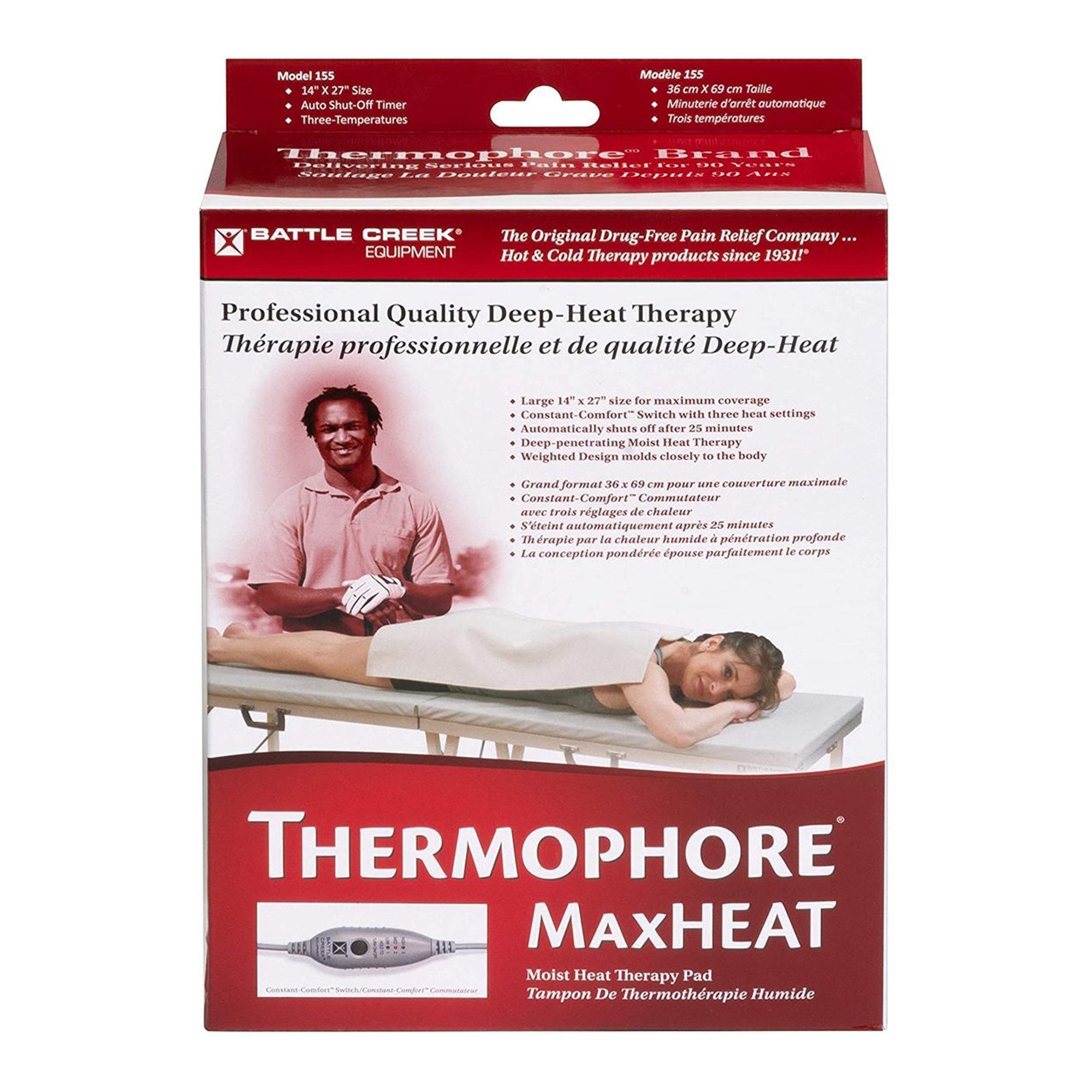 Thermophore® MaxHEAT™ Moist Heating Pad for Backs, Hips, Legs and Shoulders (1 Unit)