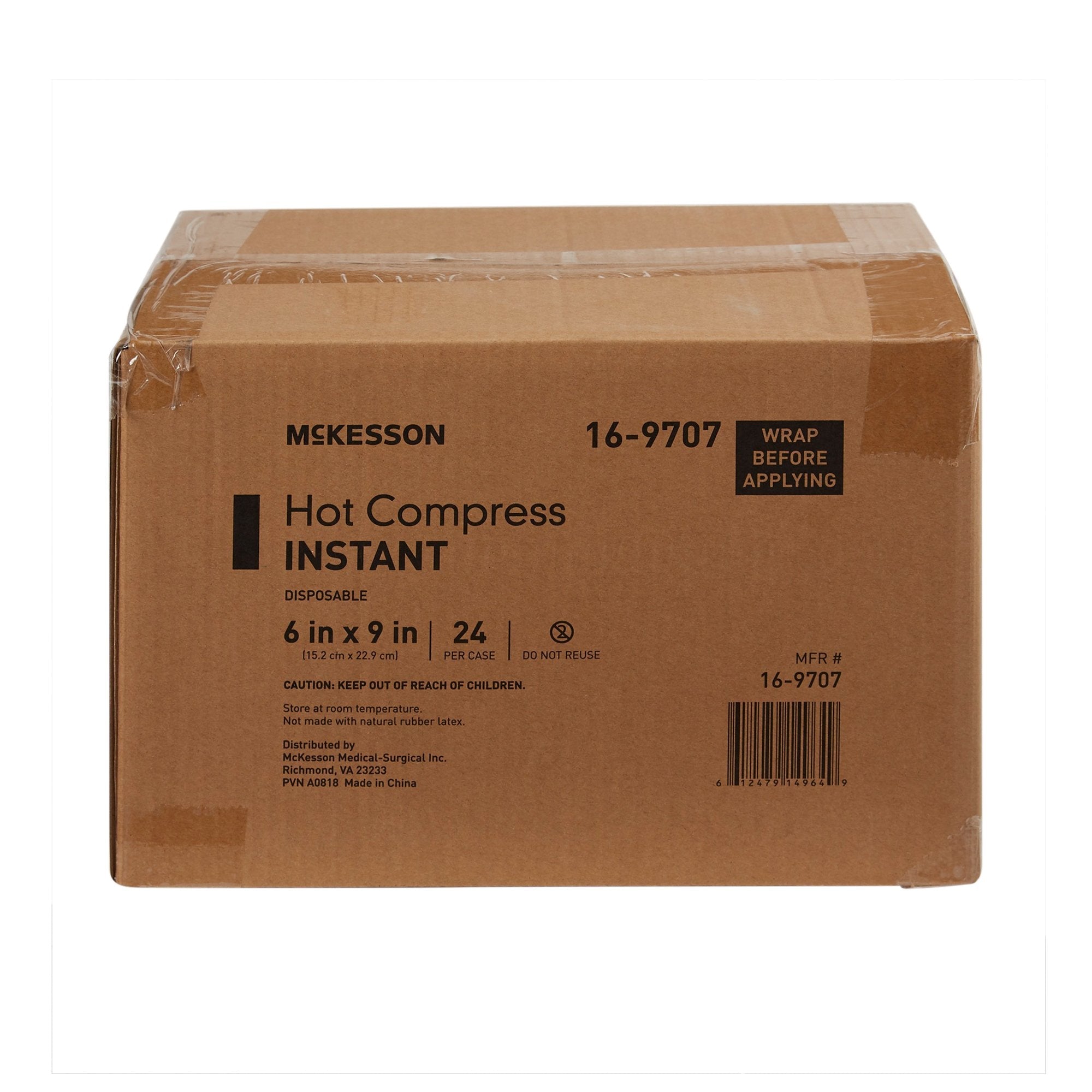 McKesson Instant Hot Packs 6x9" - General Purpose Heat Relief (24-Pack)
