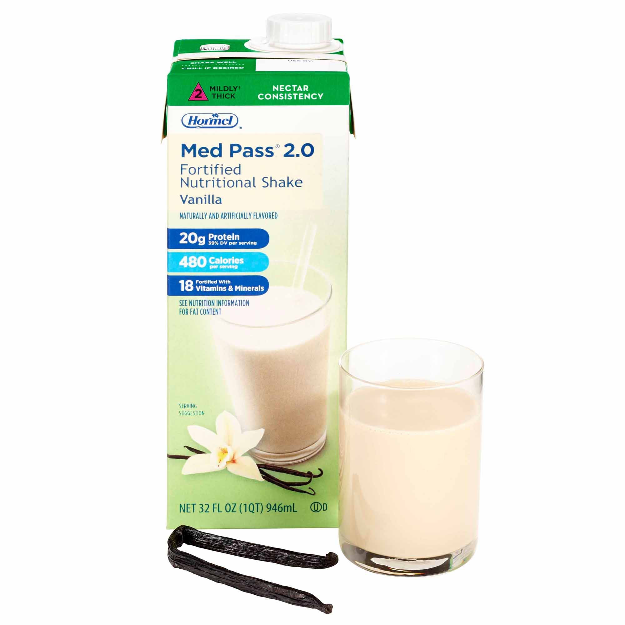 Med Pass® 2.0 Vanilla Nutritional Shake - 32 oz. High-Calorie Supplement