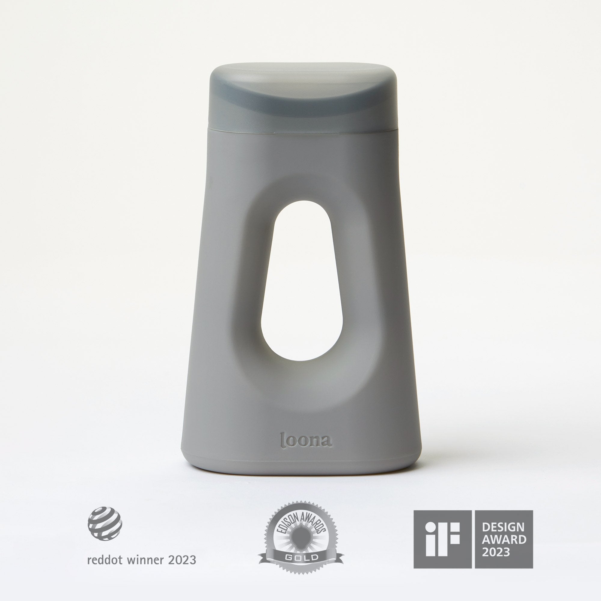 The Loona Female Urinal, Moon Grey (24 Units)