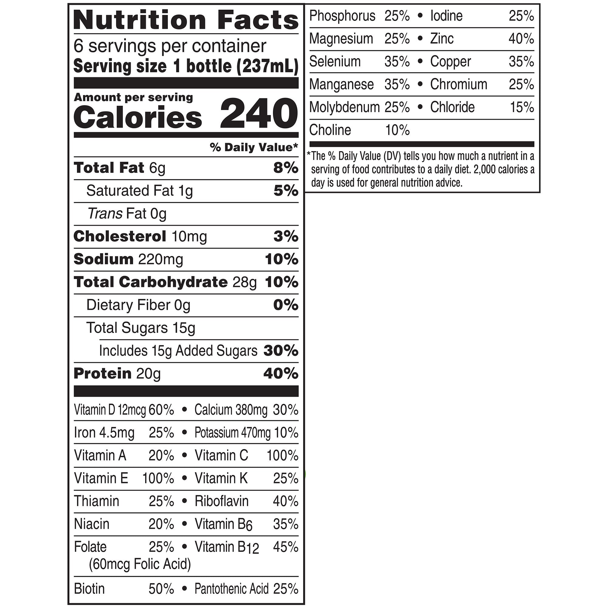 Boost® High Protein Strawberry Complete Nutritional Drink, 8-ounce bottle (6 Units)