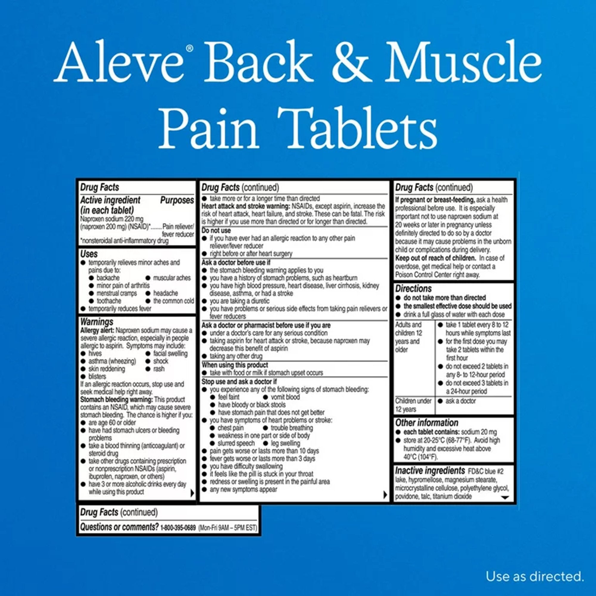 Aleve Back & Muscle Pain Tablets (1 Unit)