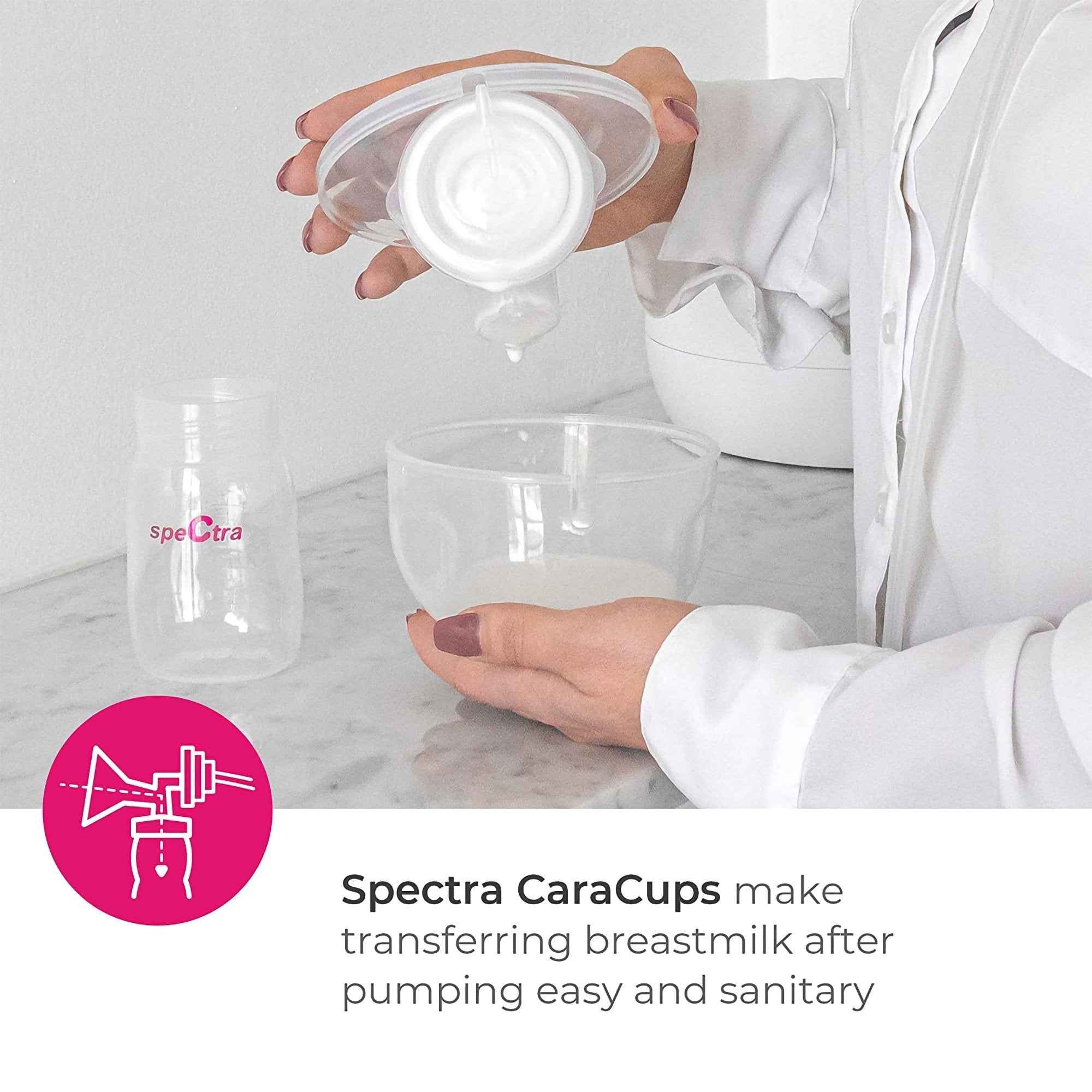 SpeCtra® 24-mm CaraCups Wearable Milk Collection Kit for SpeCtra Breast Pumps (1 Unit)