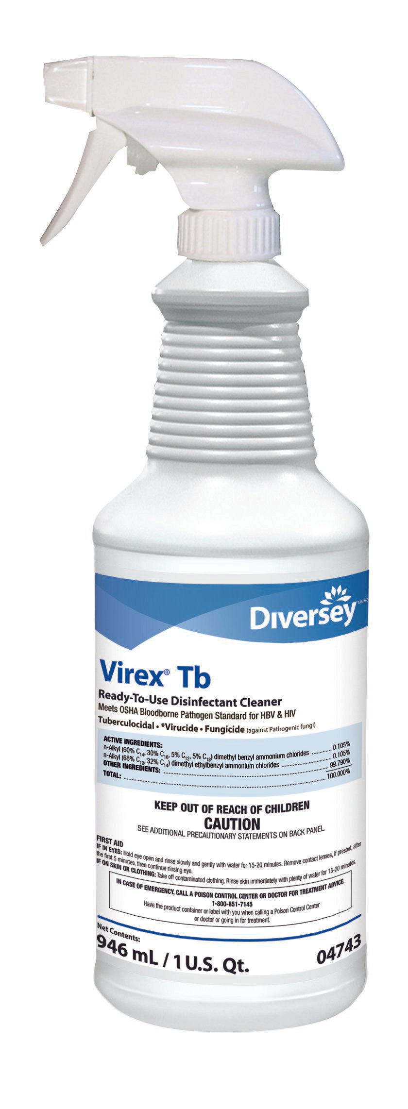 Virex® Tb Surface Disinfectant Cleaner, 32oz (12 Units)