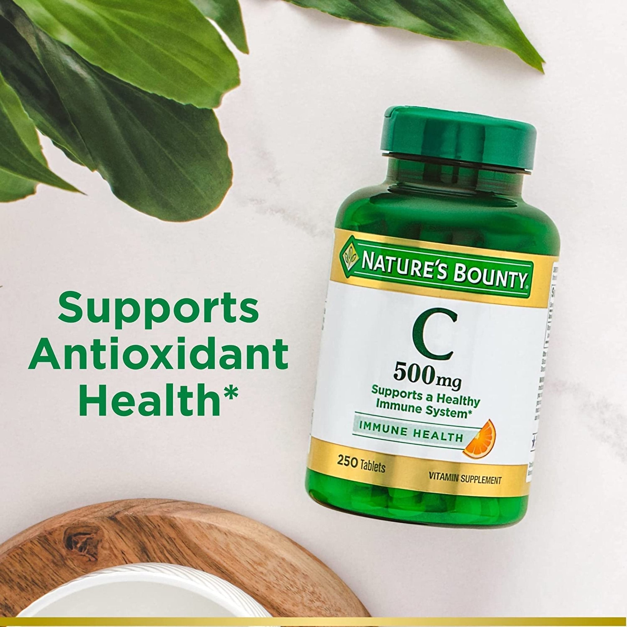 Vitamin C Supplement Nature's Bounty® 500 mg Strength Tablet 250 per Bottle (1 Unit)