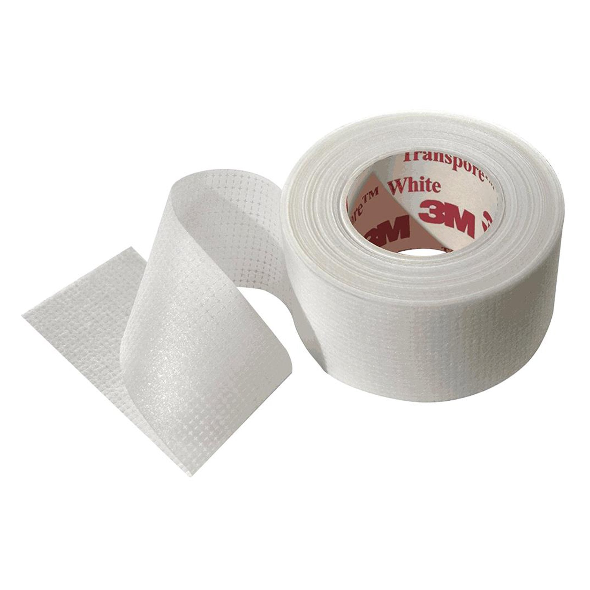 3M™ Transpore™ Plastic Medical Tape, 1/2 Inch x 10 Yard, Transparent (24 Units)