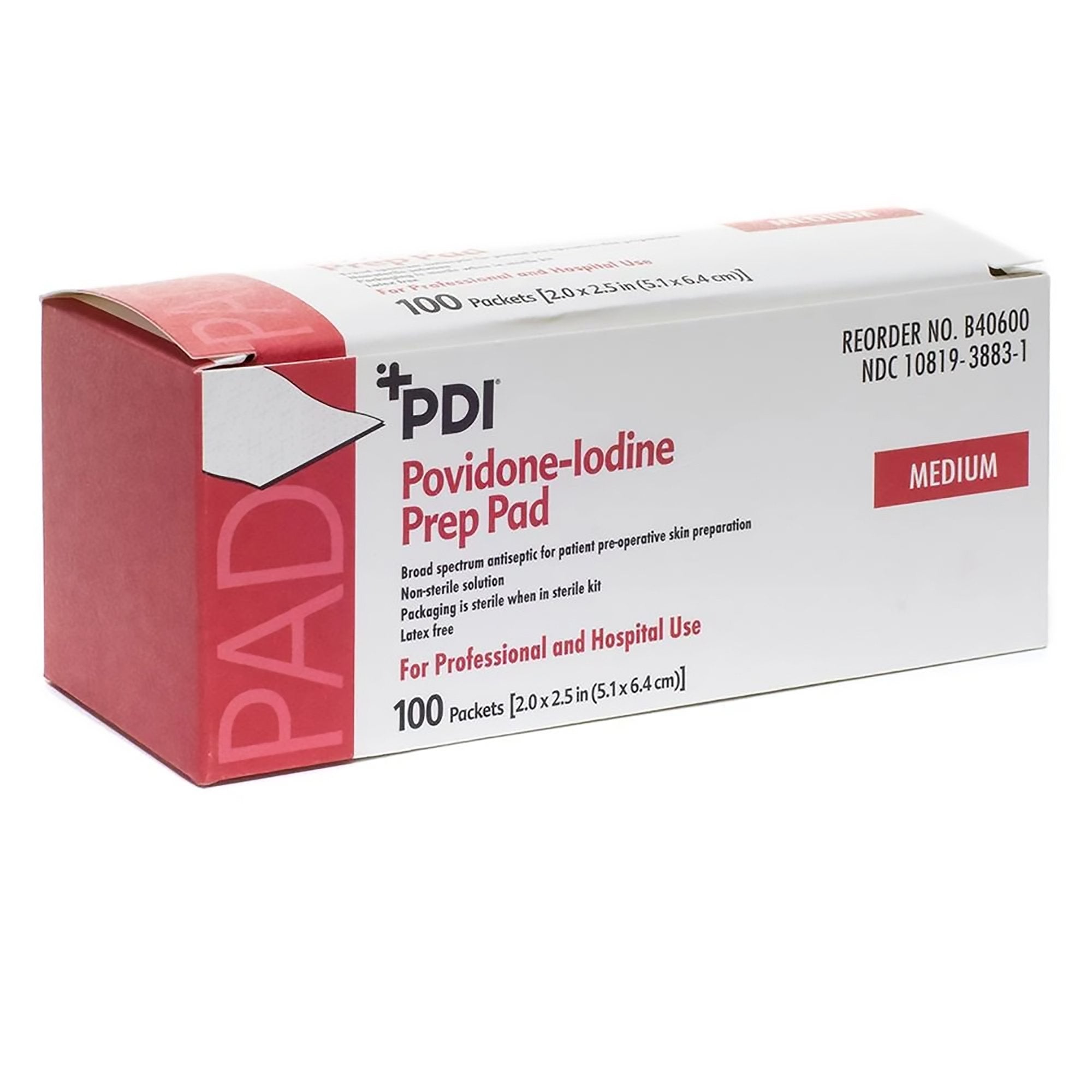 PDI® PVP Prep Pad, Medium (100 Units)