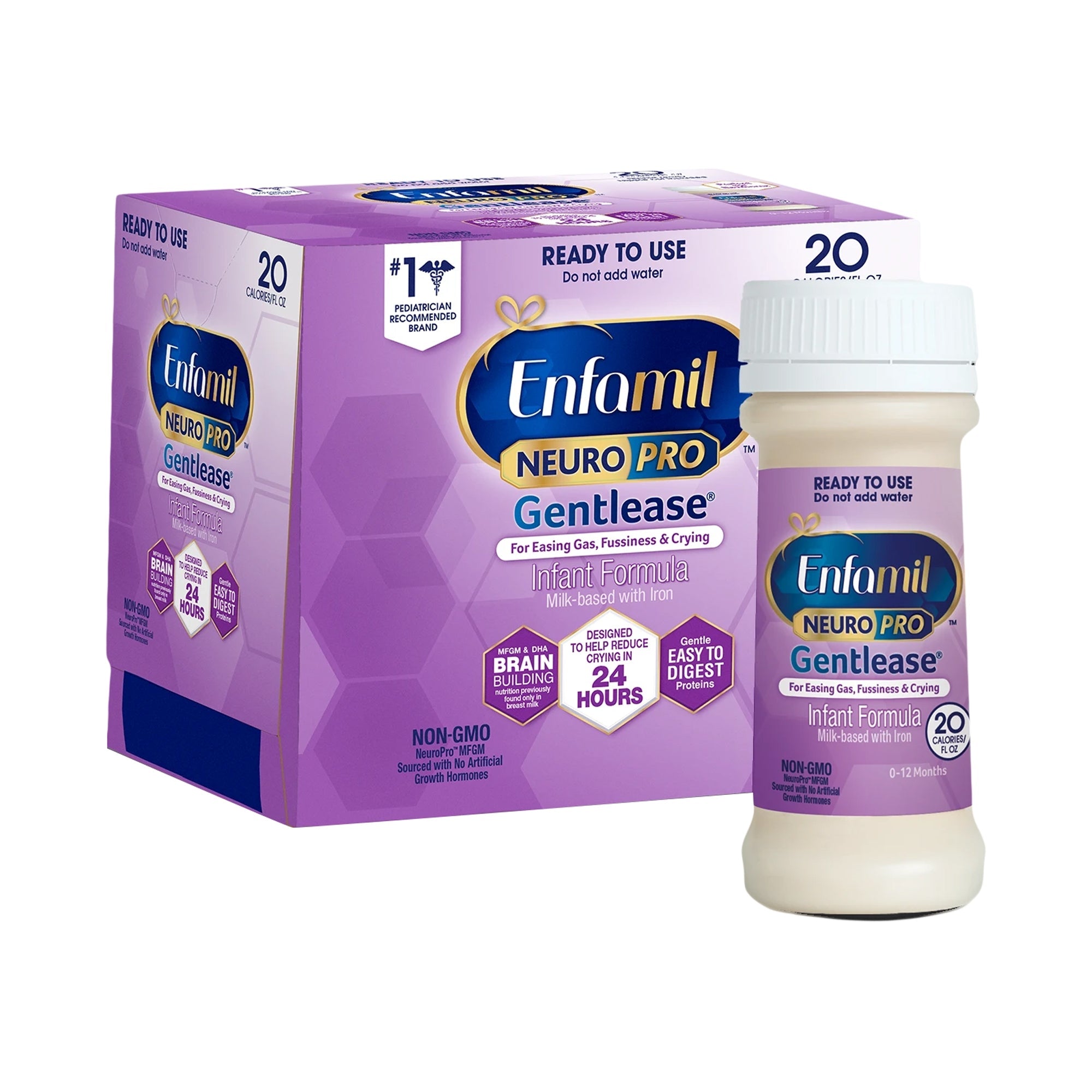 Enfamil NeuroPro Gentlease Ready-to-Use Infant Formula, 2oz - Brain & Immune Support