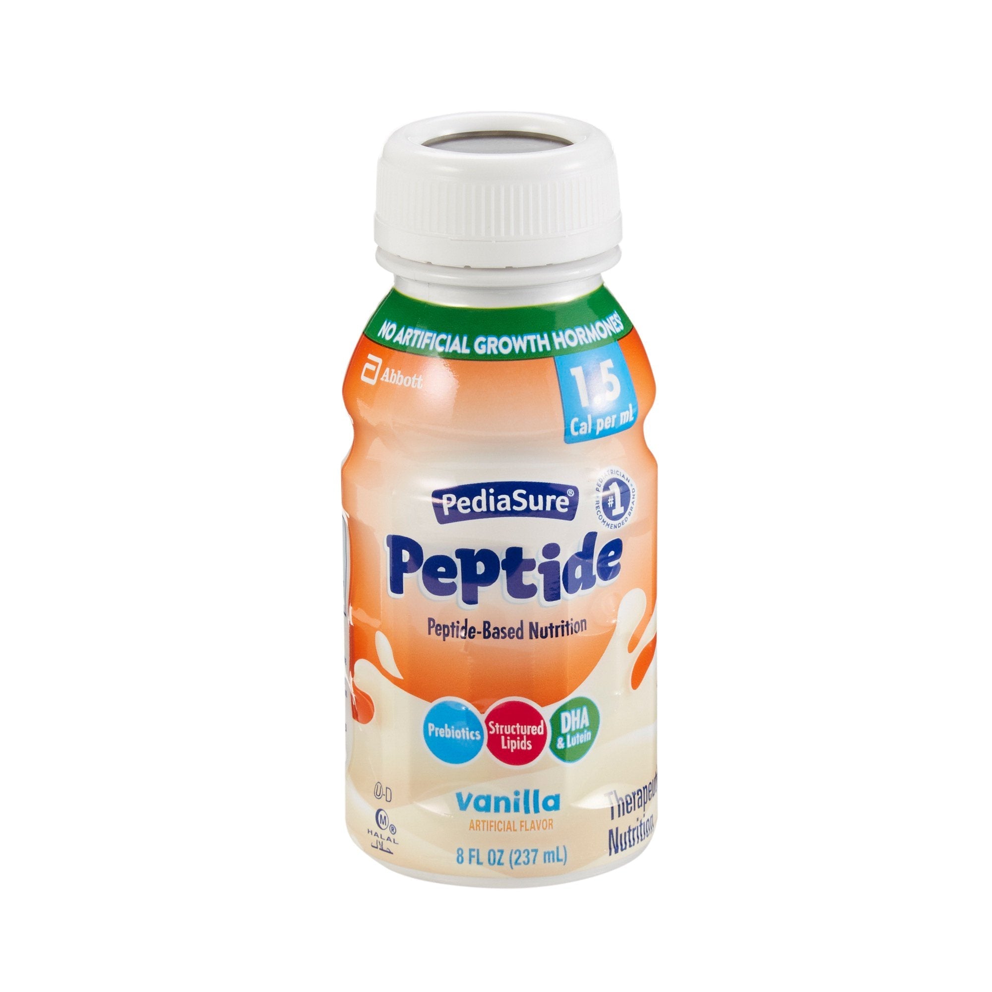 PediaSure® Peptide 1.5 Cal Vanilla Pediatric Oral Supplement, 8-ounce Bottle (1 Unit)