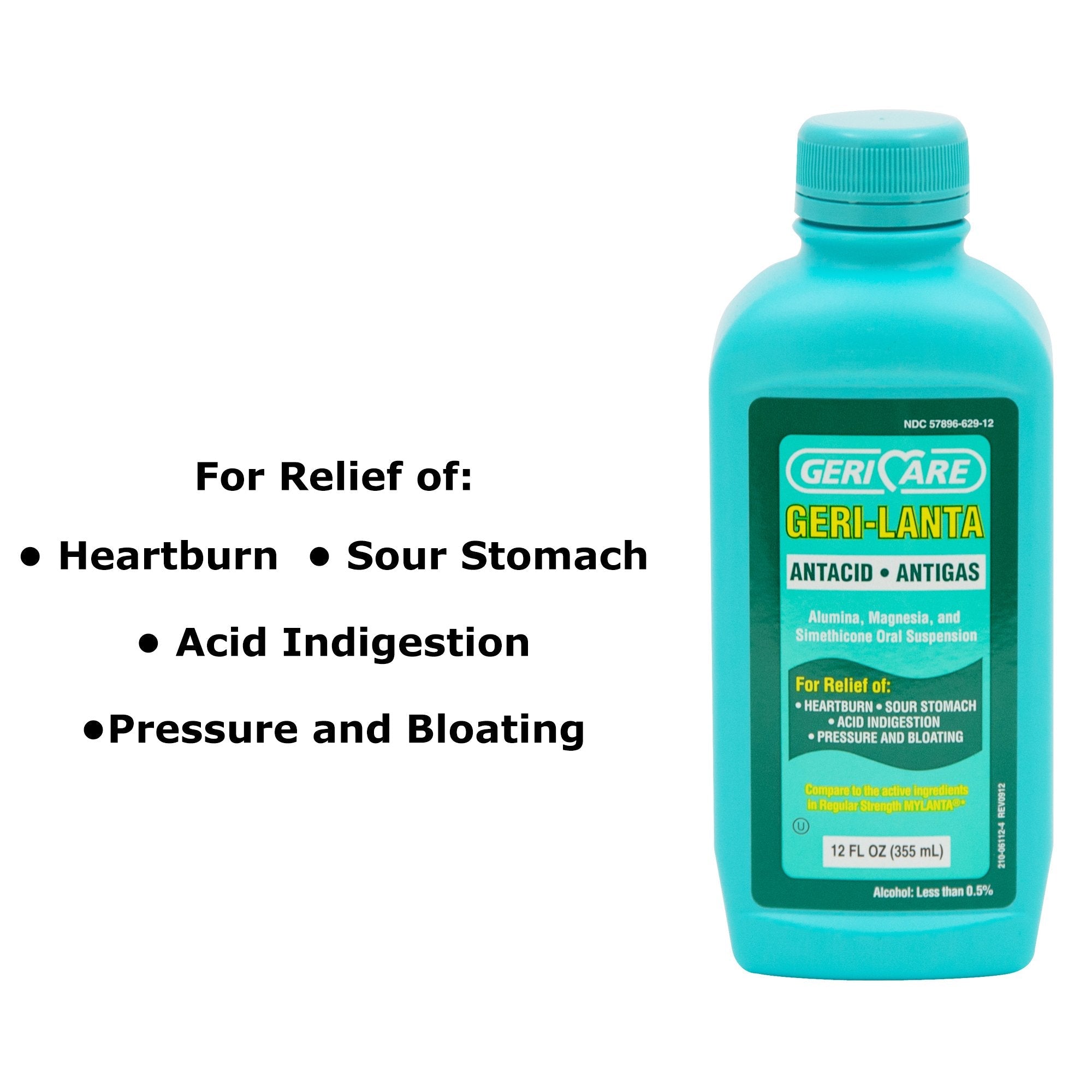 Geri-Care® Geri-Lanta Antacid Liquid Relief for Gas and Heartburn (1 Unit)